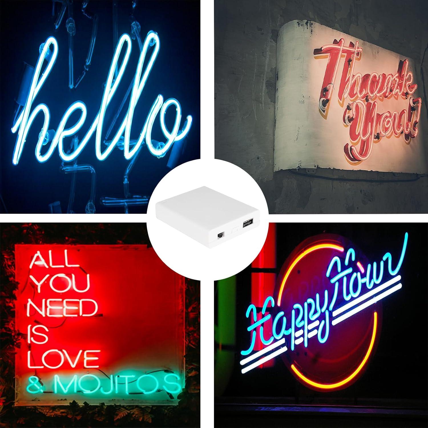 Paquete de Batería USB Portátil 4 Pcs para Luces LED 5V