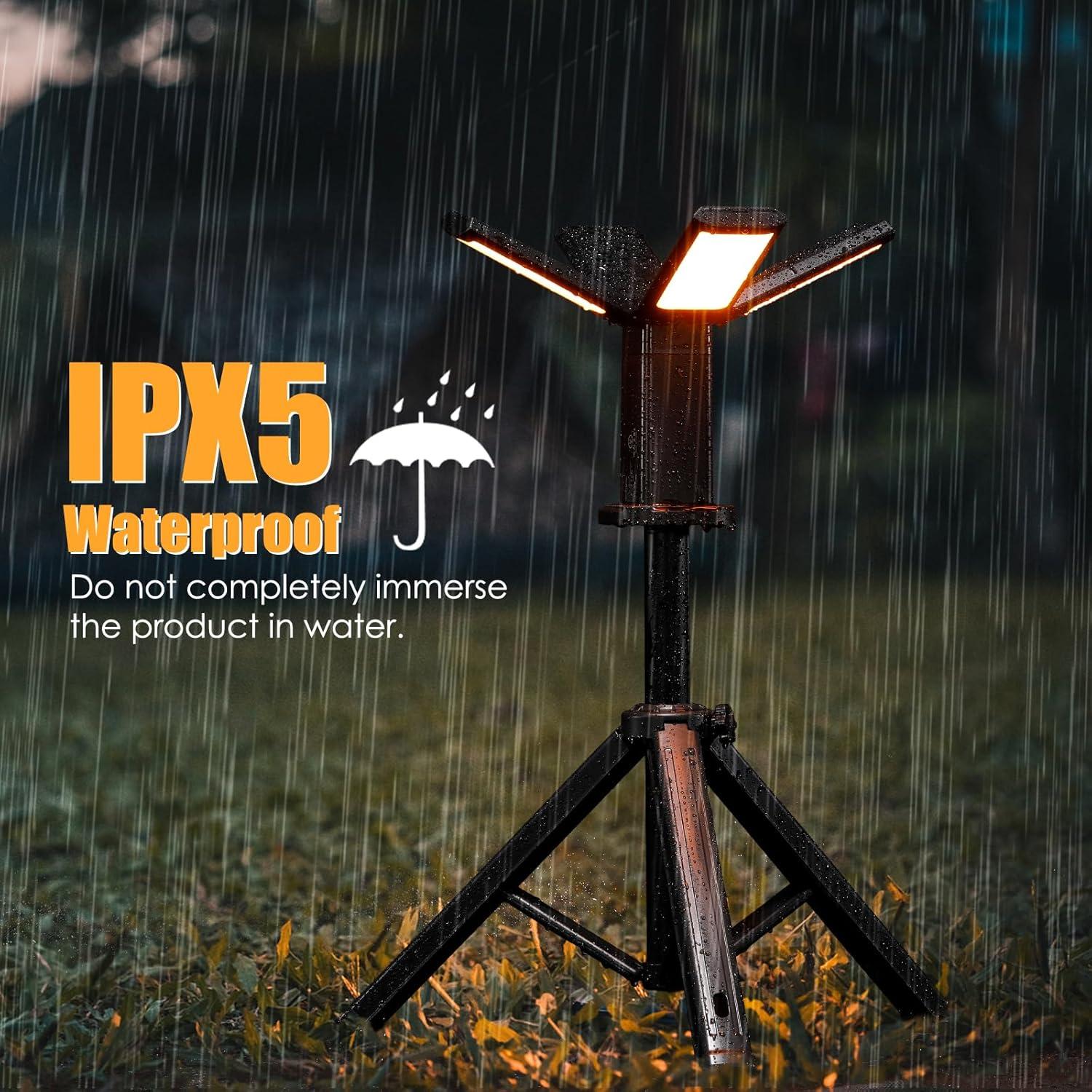 Luz de Trabajo LED Recargable Tomshine 14000mAh 6000LM IPX5