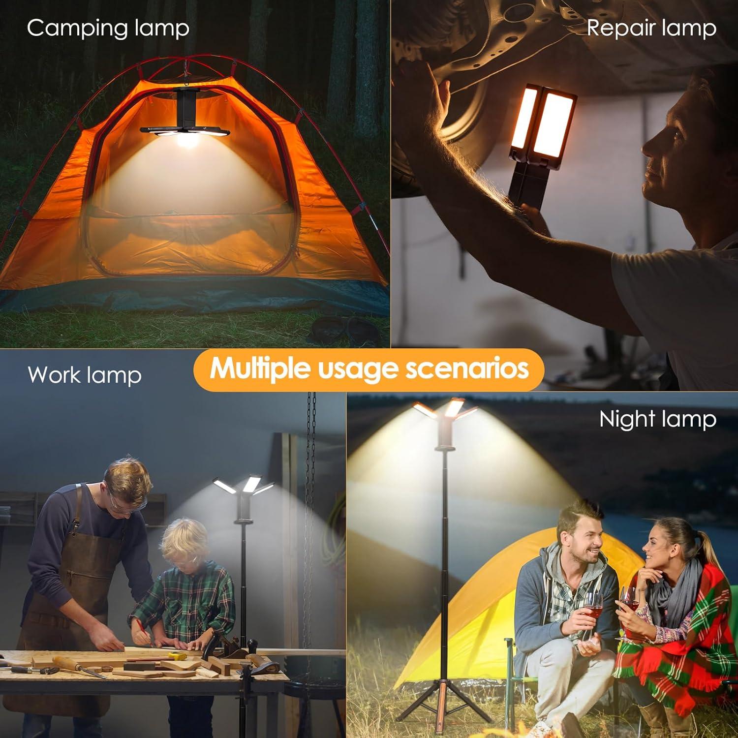 Luz de Trabajo LED Recargable Tomshine 14000mAh 6000LM IPX5