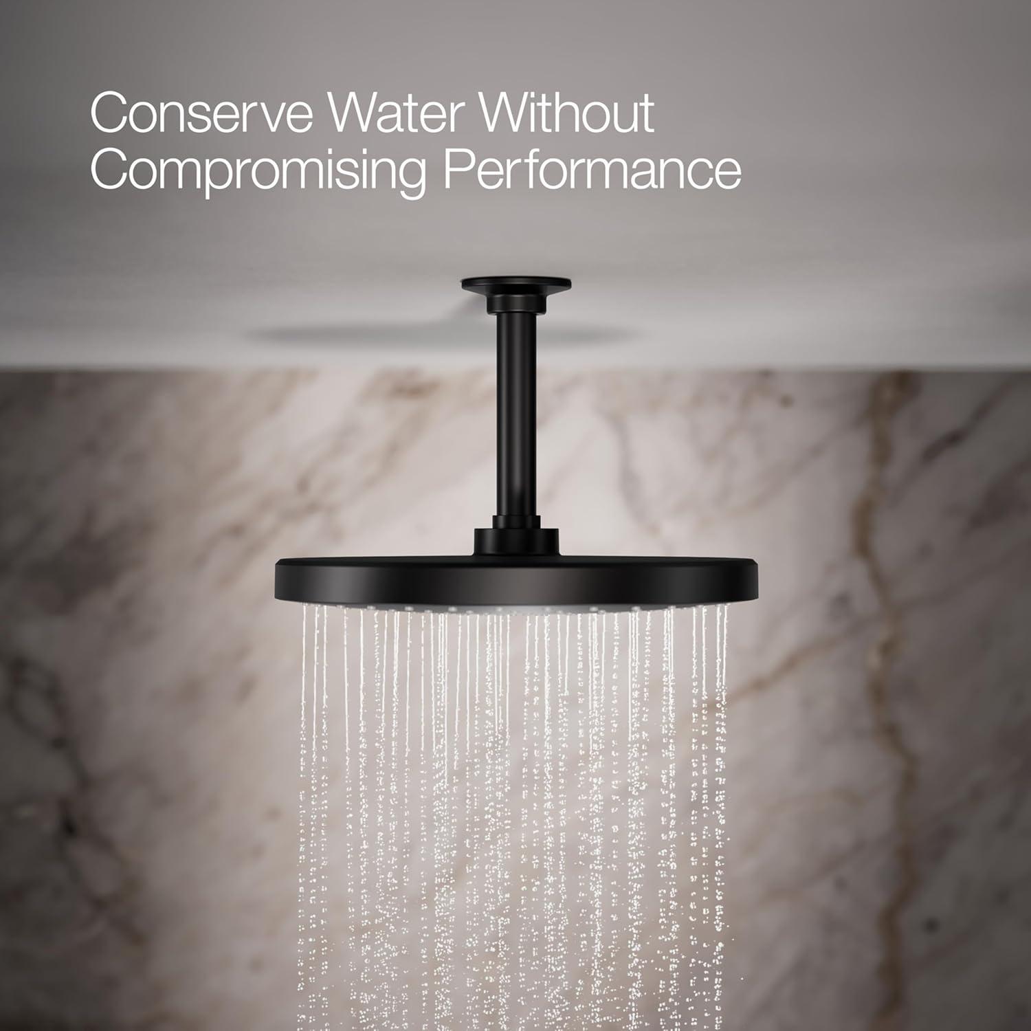 Cabezal de Ducha KOHLER Awaken 10" Negro Mate 1.75 GPM