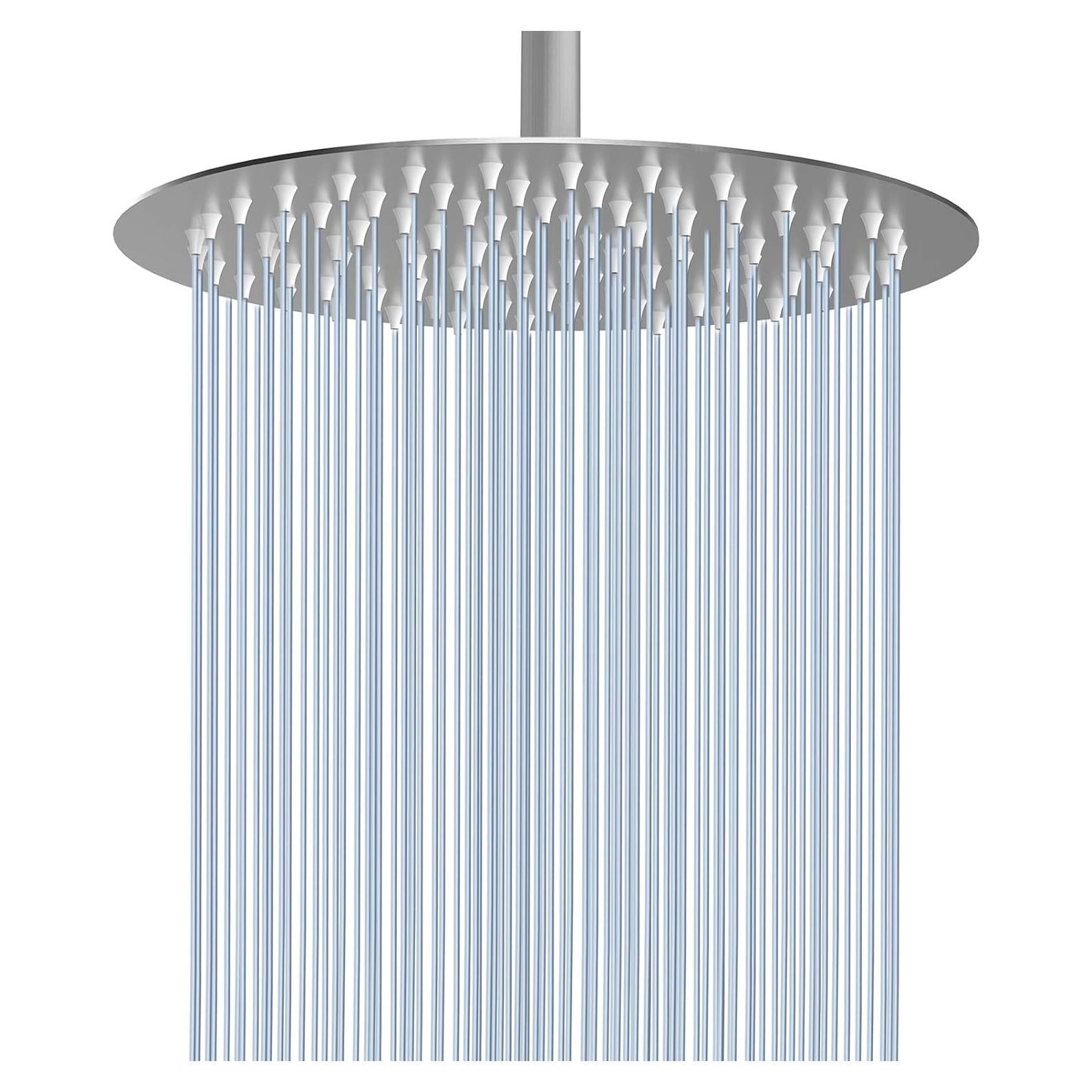 Cabezal de Ducha Voolan 10 Pulgadas Alta Presión Níquel Cepillado