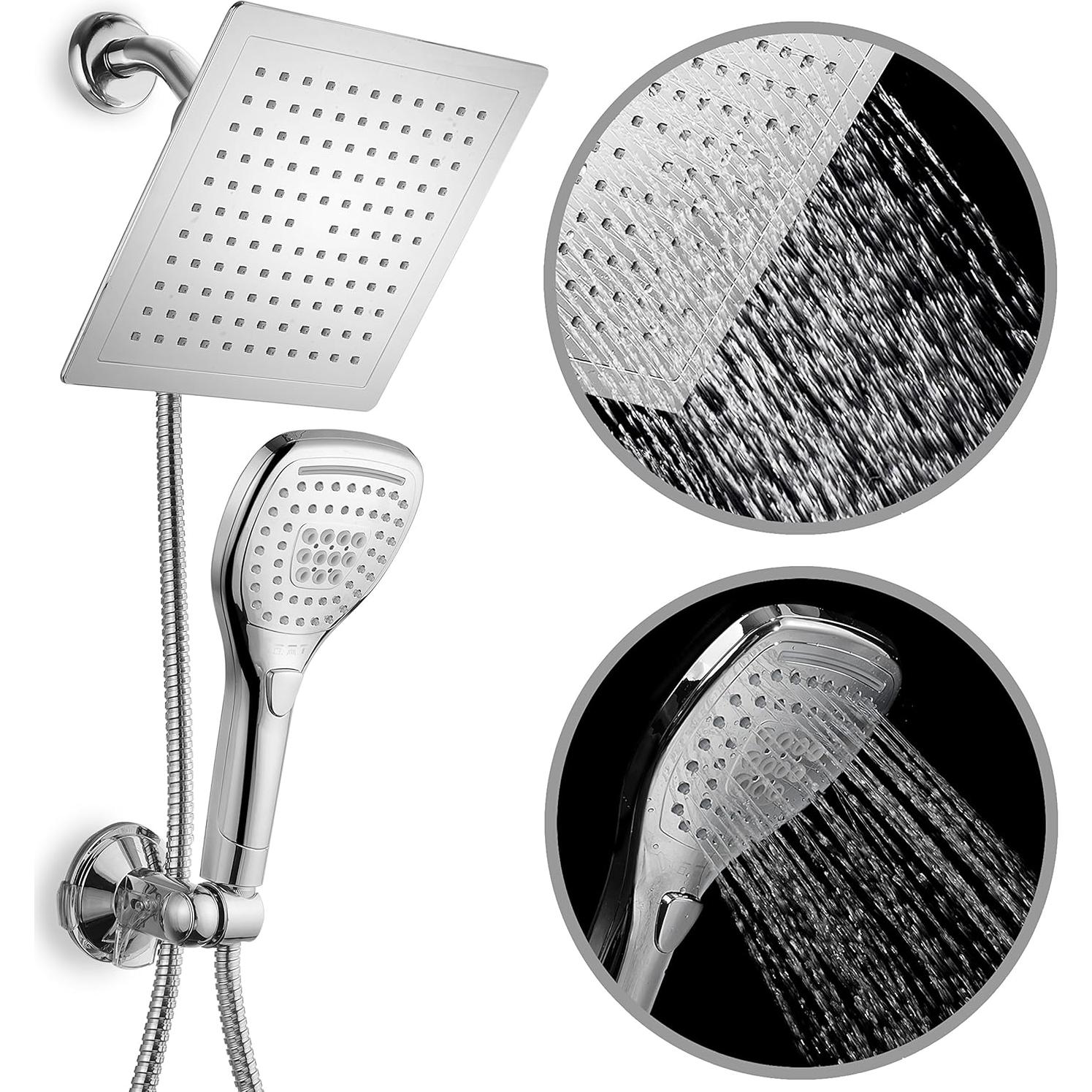 Cabezal de Ducha de Lluvia Dream Spa 9" Cromo Premium