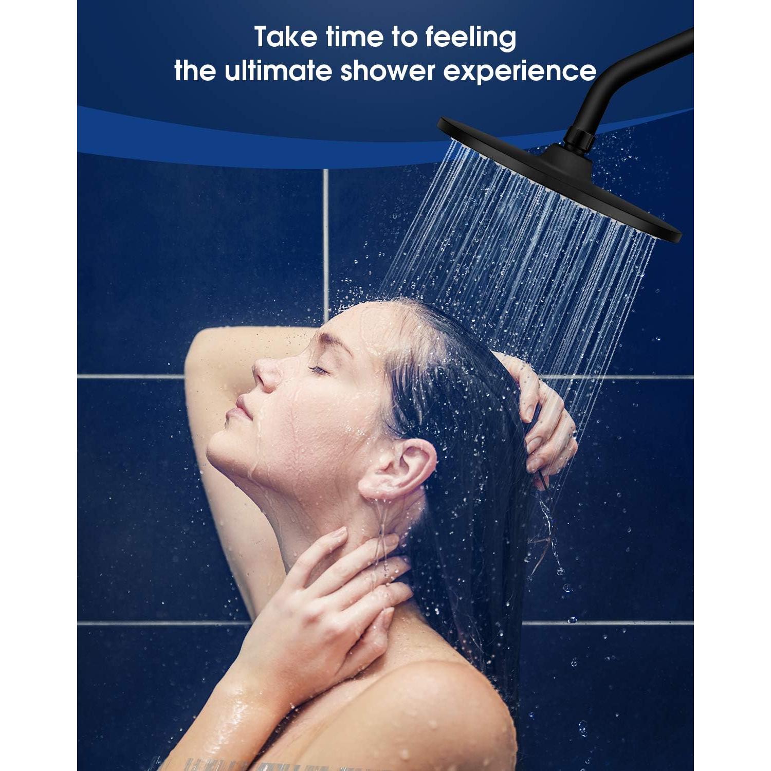 Cabezal de Ducha de Lluvia VMASSTONE 22,86 cm Alta Presión