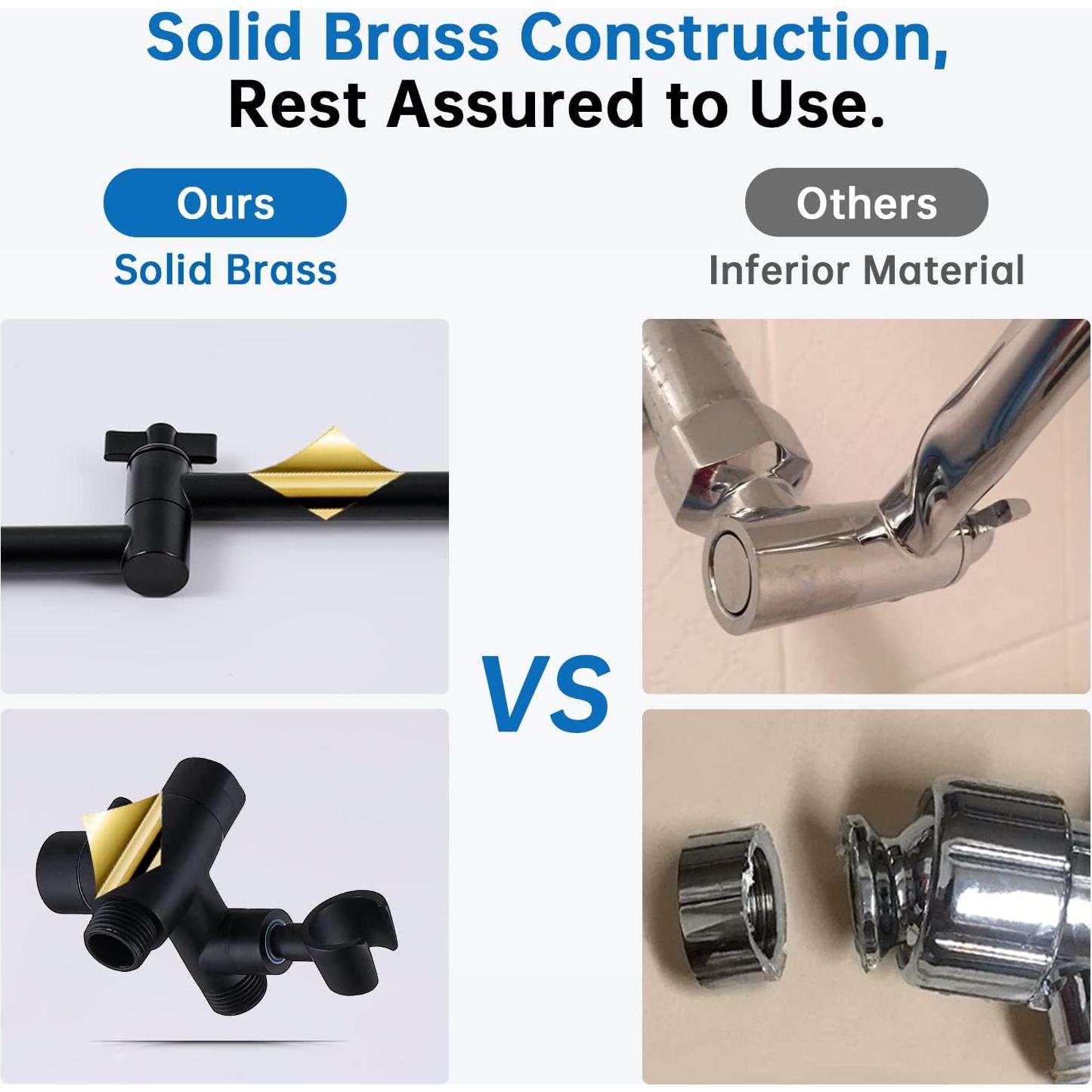 Cabezal de Ducha G-Promise 10" Metal Negro Mate Combo