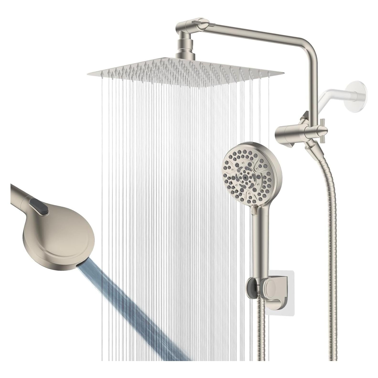 Cabezal de Ducha Hygie Rinse 10 Pulgadas Acero Inoxidable