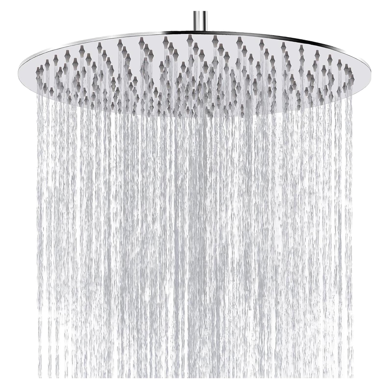 Cabezal de Ducha de Lluvia Katezon 30,48 cm Acero Inoxidable Cromo