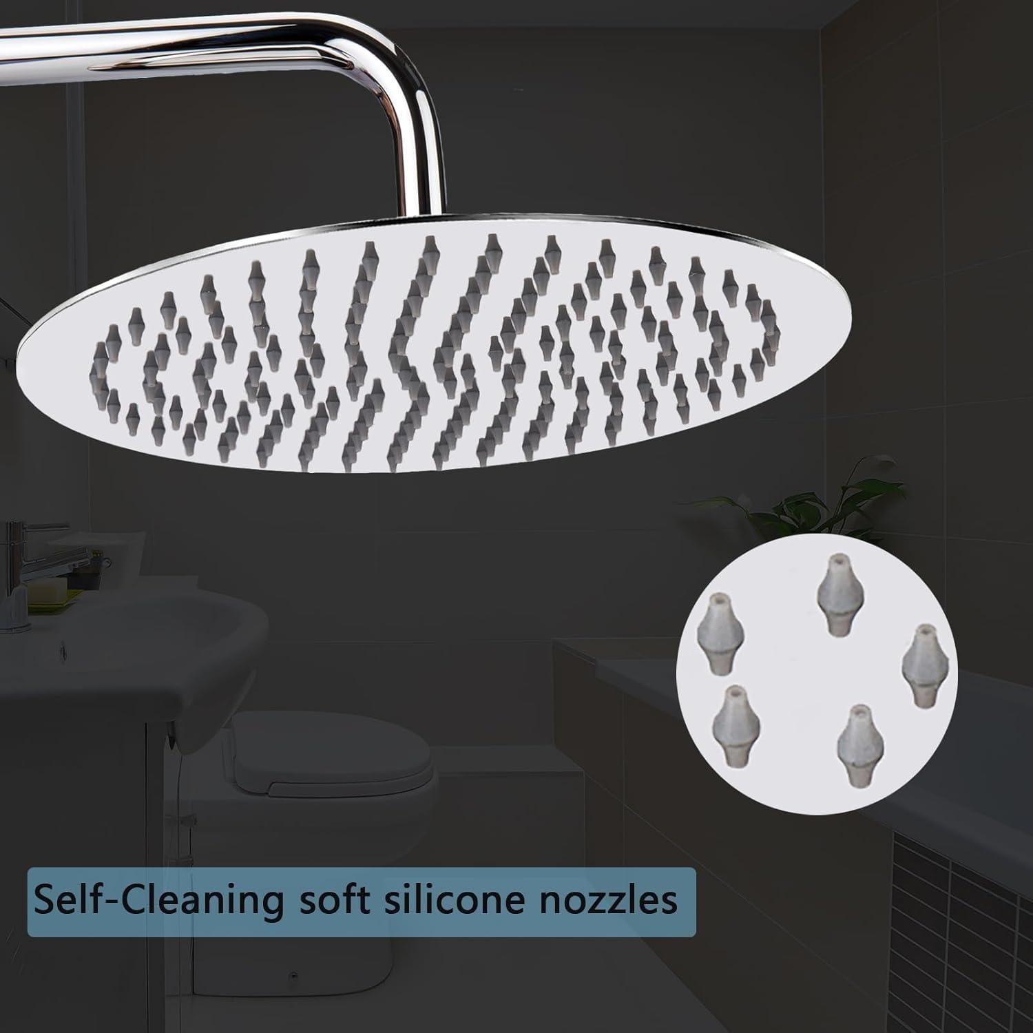 Cabezal de Ducha de Lluvia Katezon 30,48 cm Acero Inoxidable Cromo