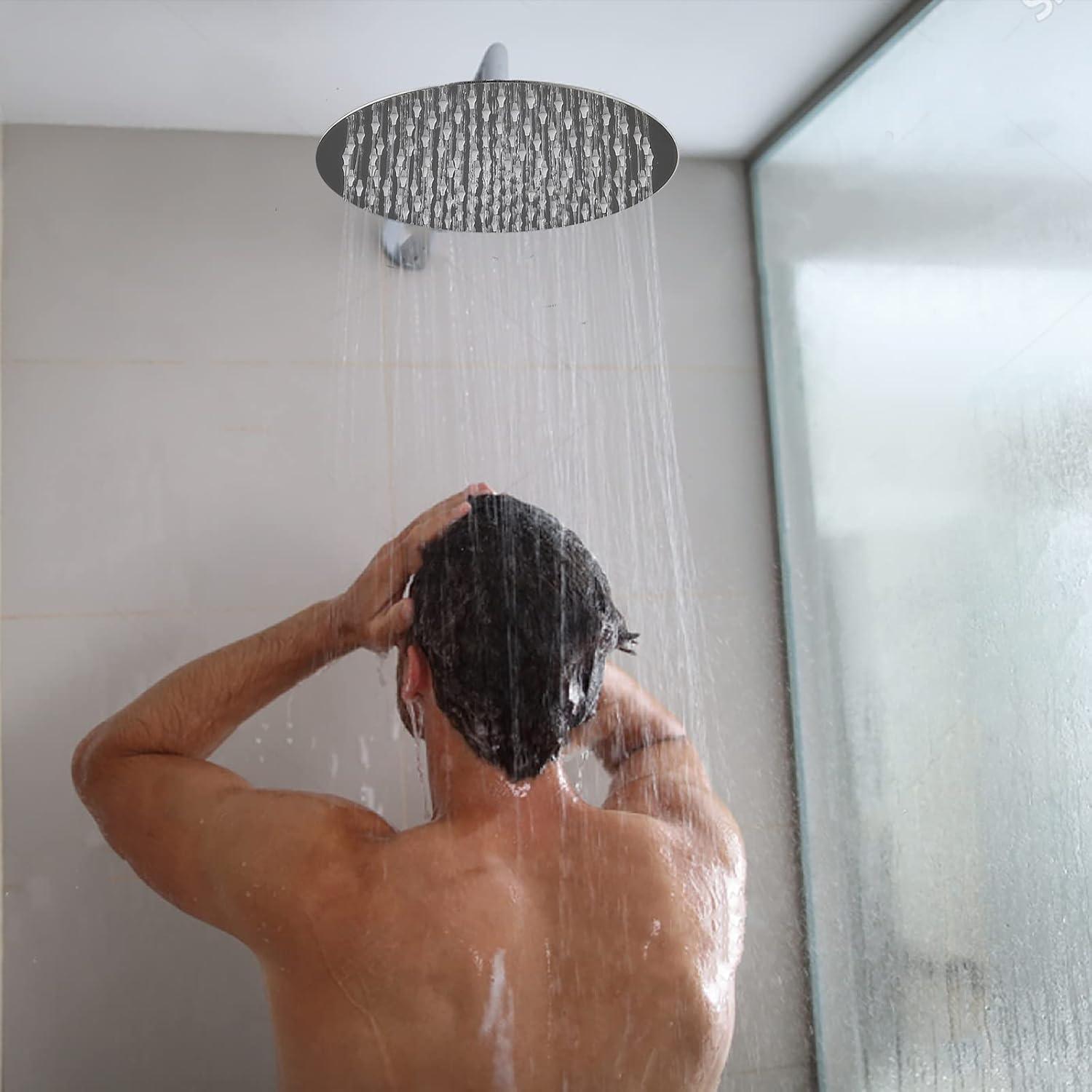 Cabezal de Ducha de Lluvia Katezon 30,48 cm Acero Inoxidable Cromo