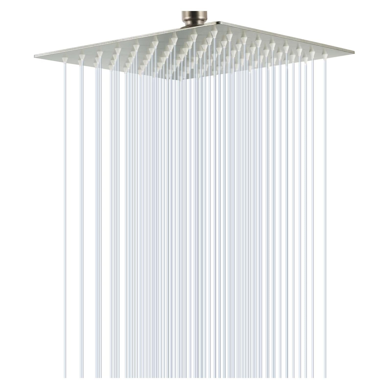 Cabezal de Ducha SOLVEX Cuadrado 20,32 cm Acero Inoxidable