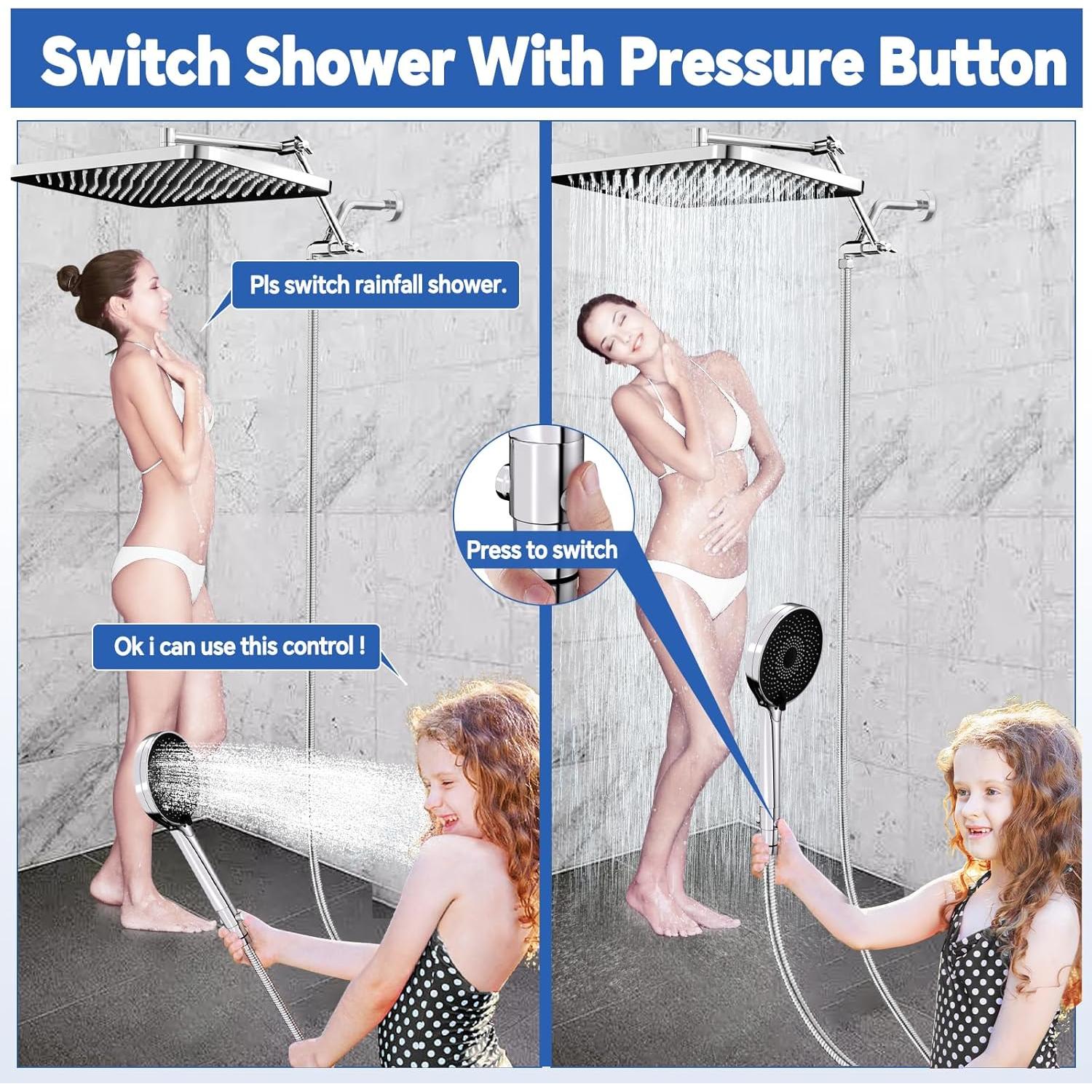 Cabezal de Ducha de Lluvia MINGOR-Style 33 cm Cromo