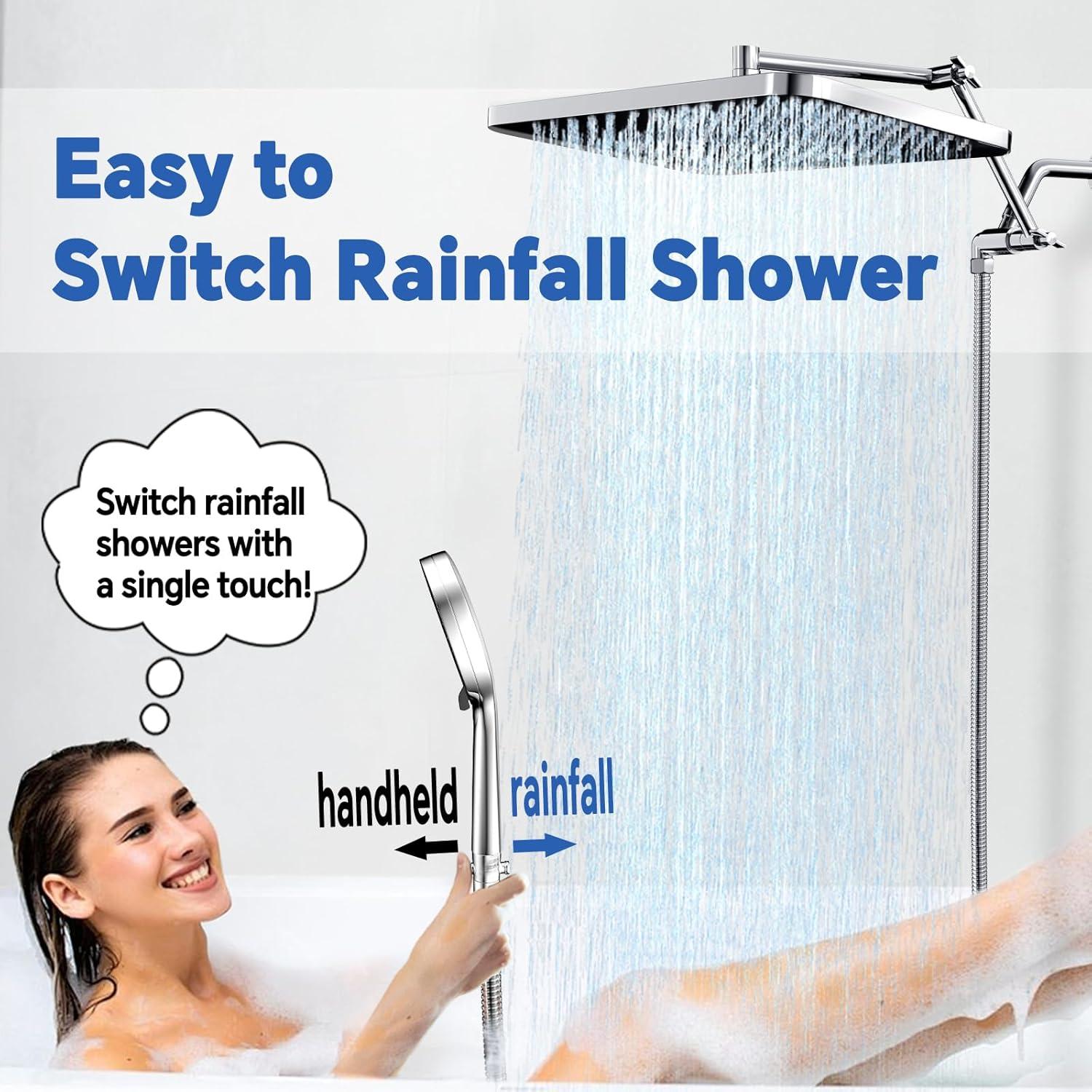 Cabezal de Ducha de Lluvia MINGOR-Style 33 cm Cromo