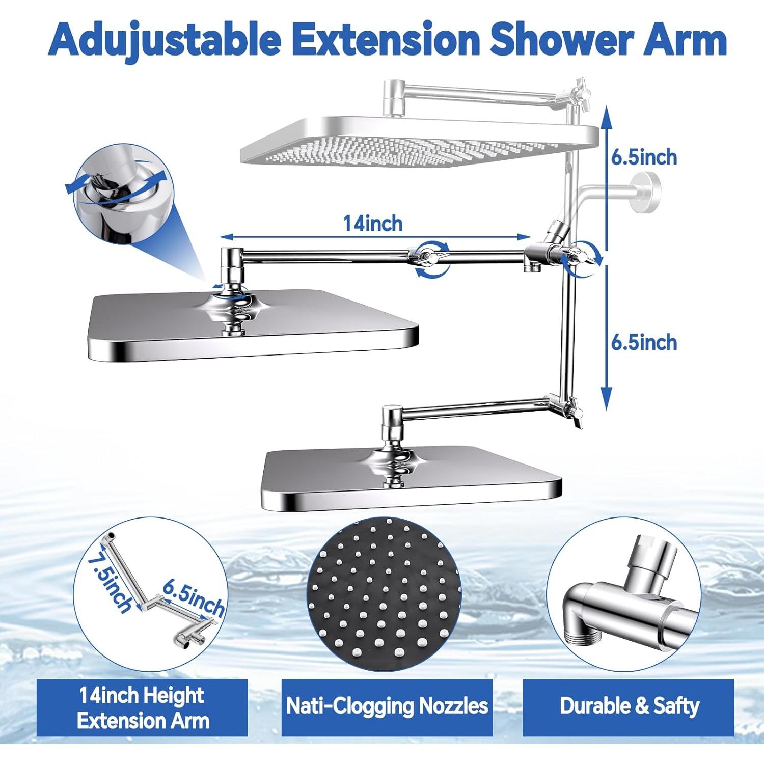 Cabezal de Ducha de Lluvia MINGOR-Style 33 cm Cromo