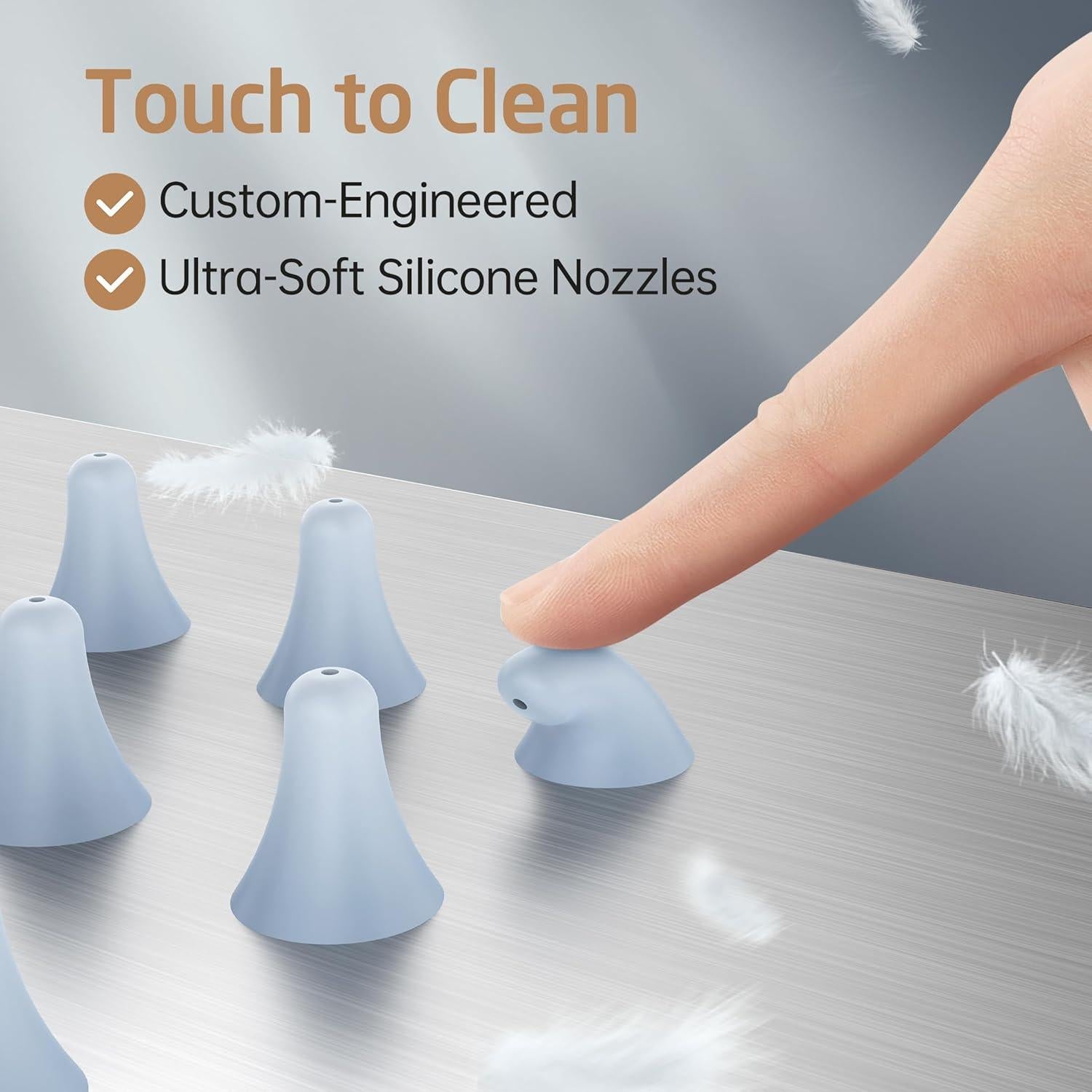 Cabezal de Ducha Rectangular KES 30 cm Acero Cepillado 300 Boquillas