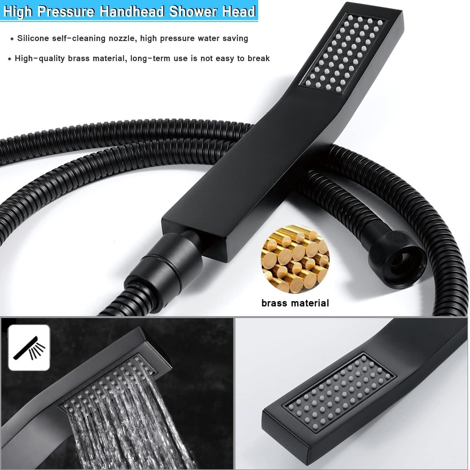 Cabezal de Ducha de Lluvia 12'' BELLEARLY con Rociador de Mano