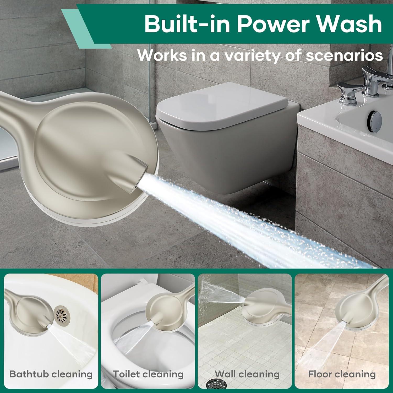 Cabezal de Ducha Doble UltrTxenova 6" y 5" Acero Inoxidable