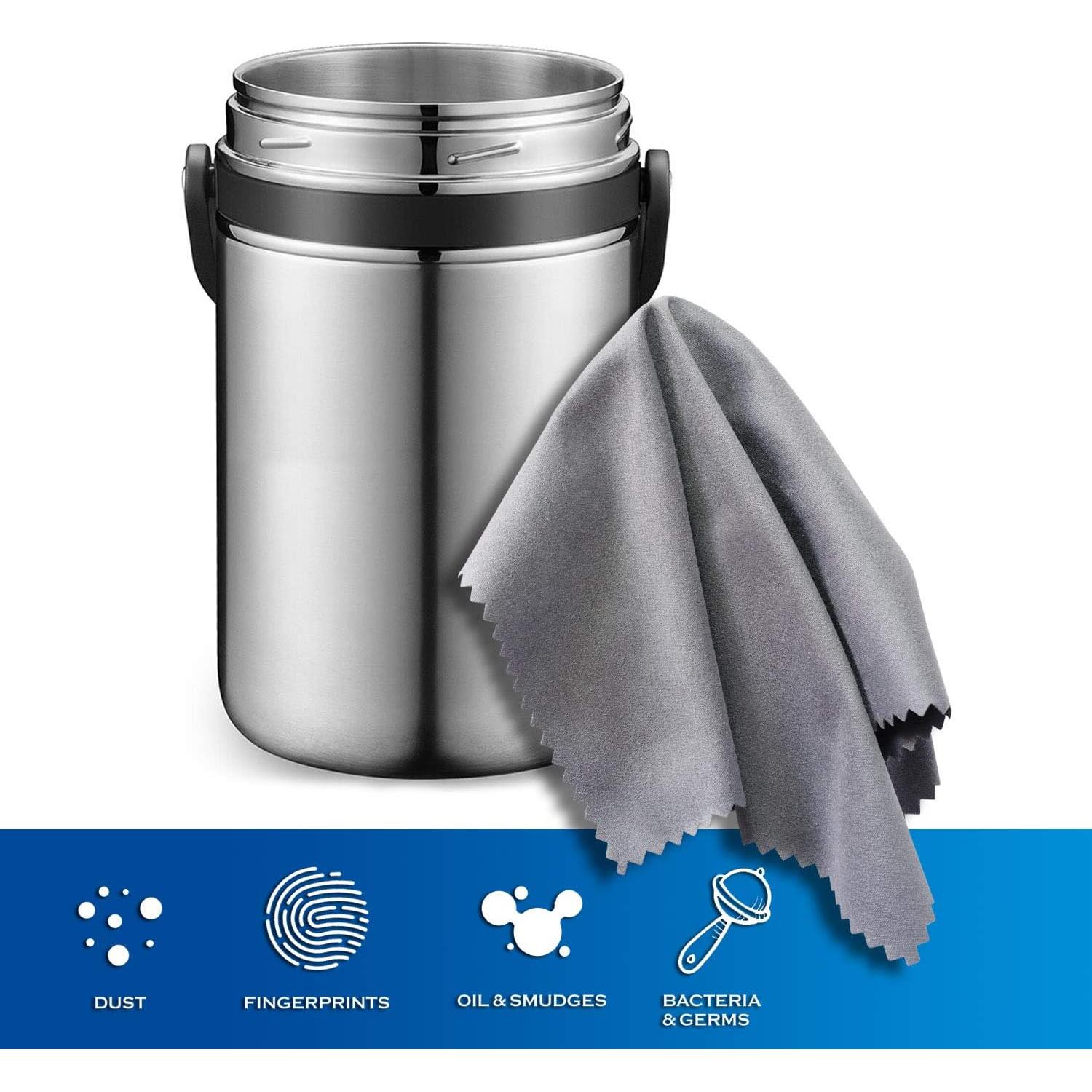 Paño de limpieza AAwipes 30 microfibra 15x18 cm 10 blancos 20 grises