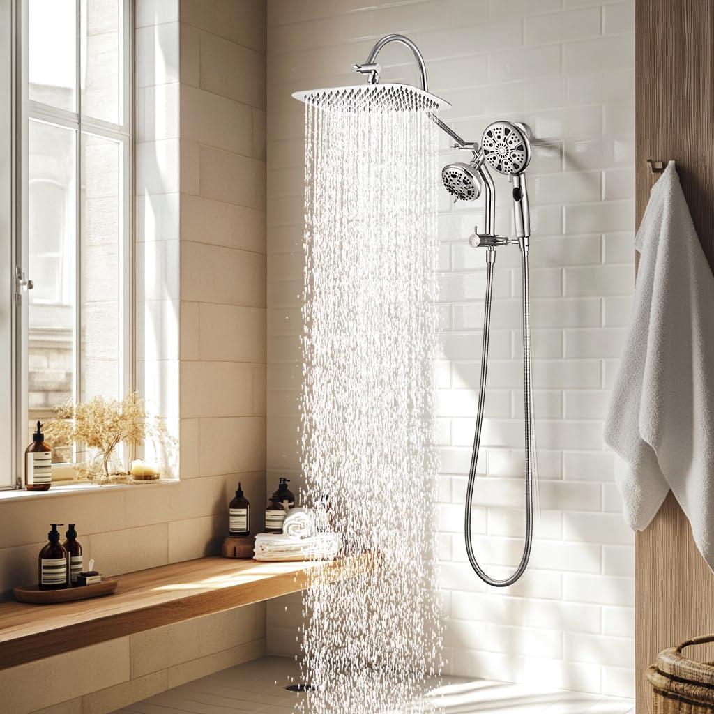 Cabezal de Ducha de Lluvia 30.48 cm G-Promise con 9 Funciones