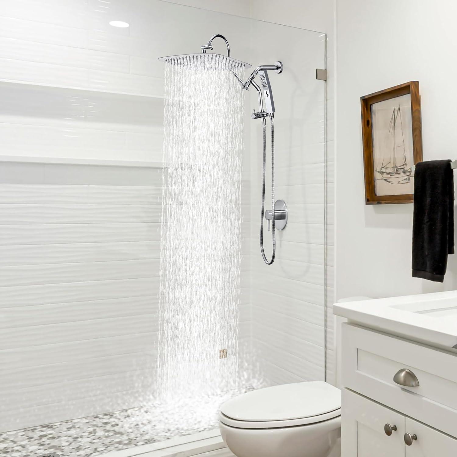 Cabezal de Ducha G-Promise Todo Metal 35,56 cm Cromo