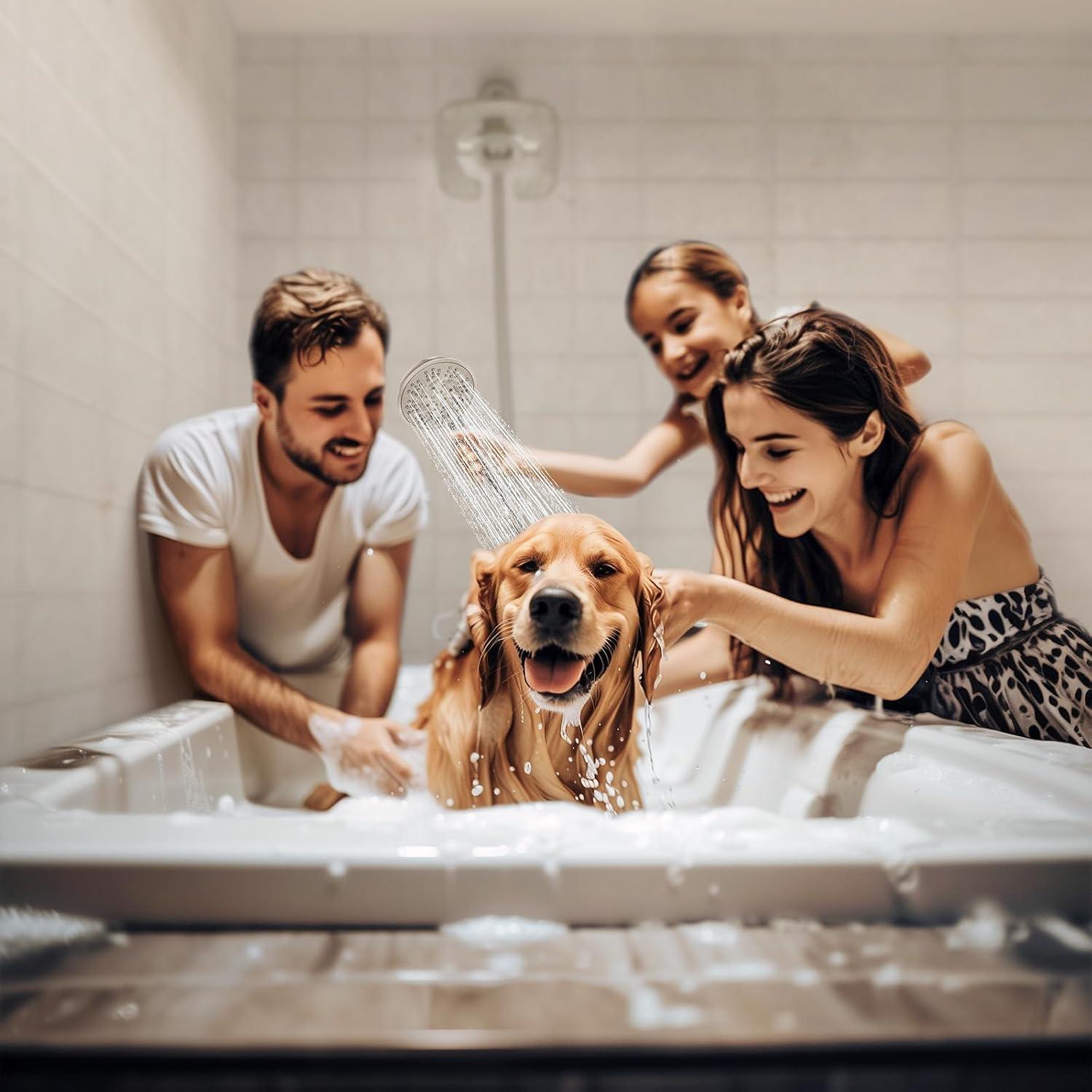 Cabezal de Ducha de Alta Presión YASFEL 2 en 1 Nickel 7.2"