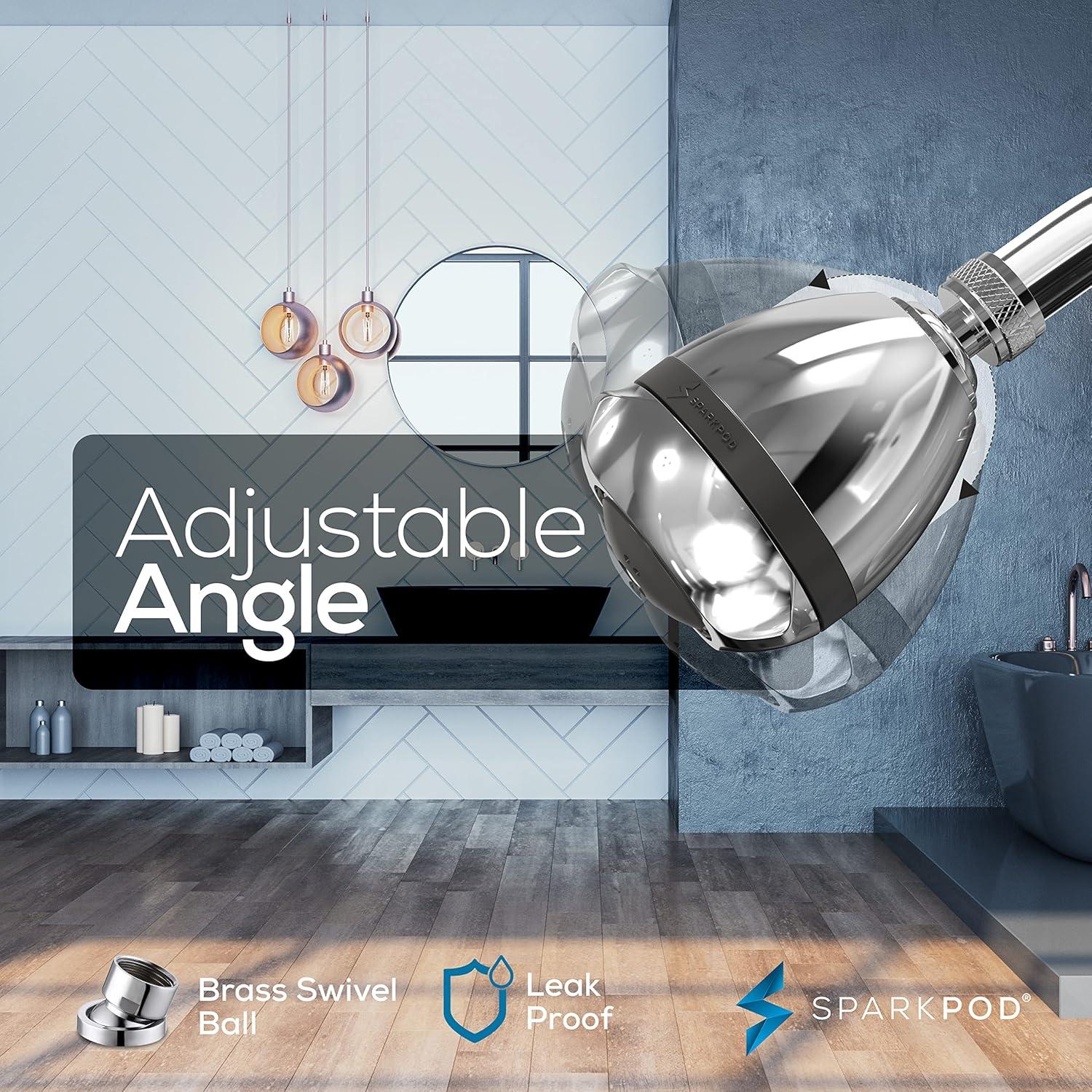 Cabezal de Ducha Alta Presión SparkPod 3 Modos 9.46 L/min