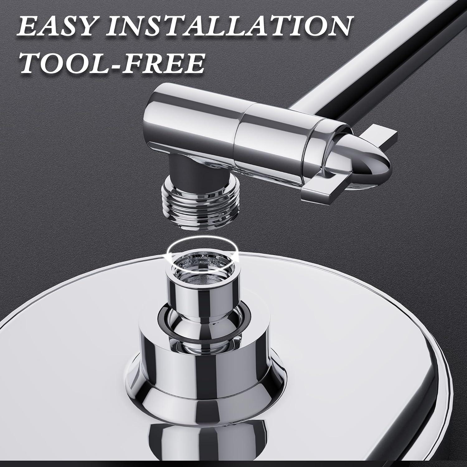 Cabezal de Ducha Alta Presión Cenosa 6 Pulgadas Cromo