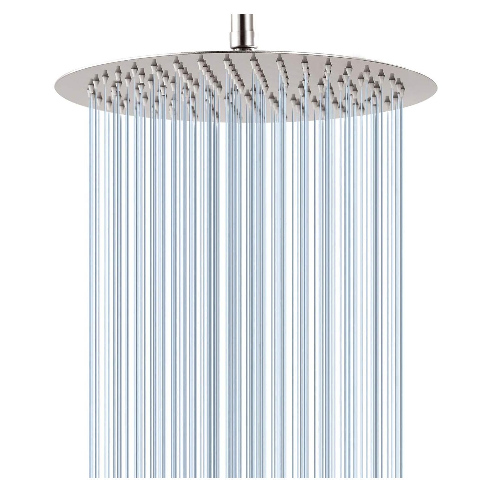 Cabezal de Ducha Redondo GGStudy 30,48 cm Acero Inoxidable