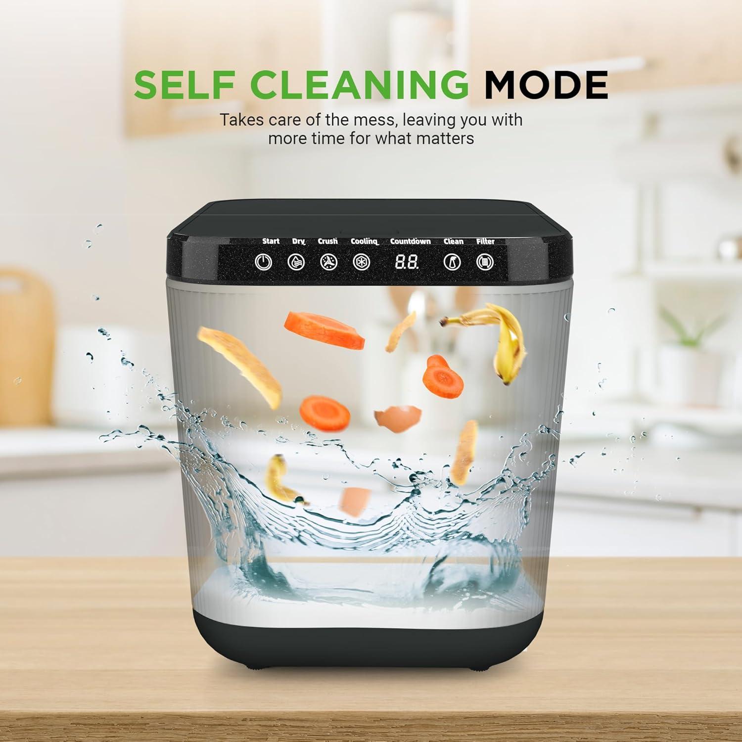 Contenedor de Compostaje NutriChef 3L Eléctrico Gris