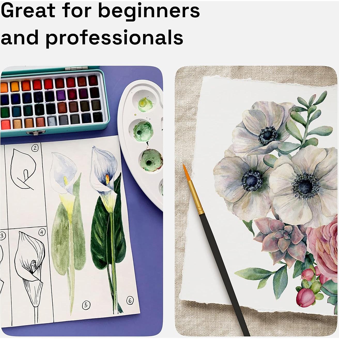 Set de Acuarelas Portátil ARTISTRO 48 Colores Vivos con Caja