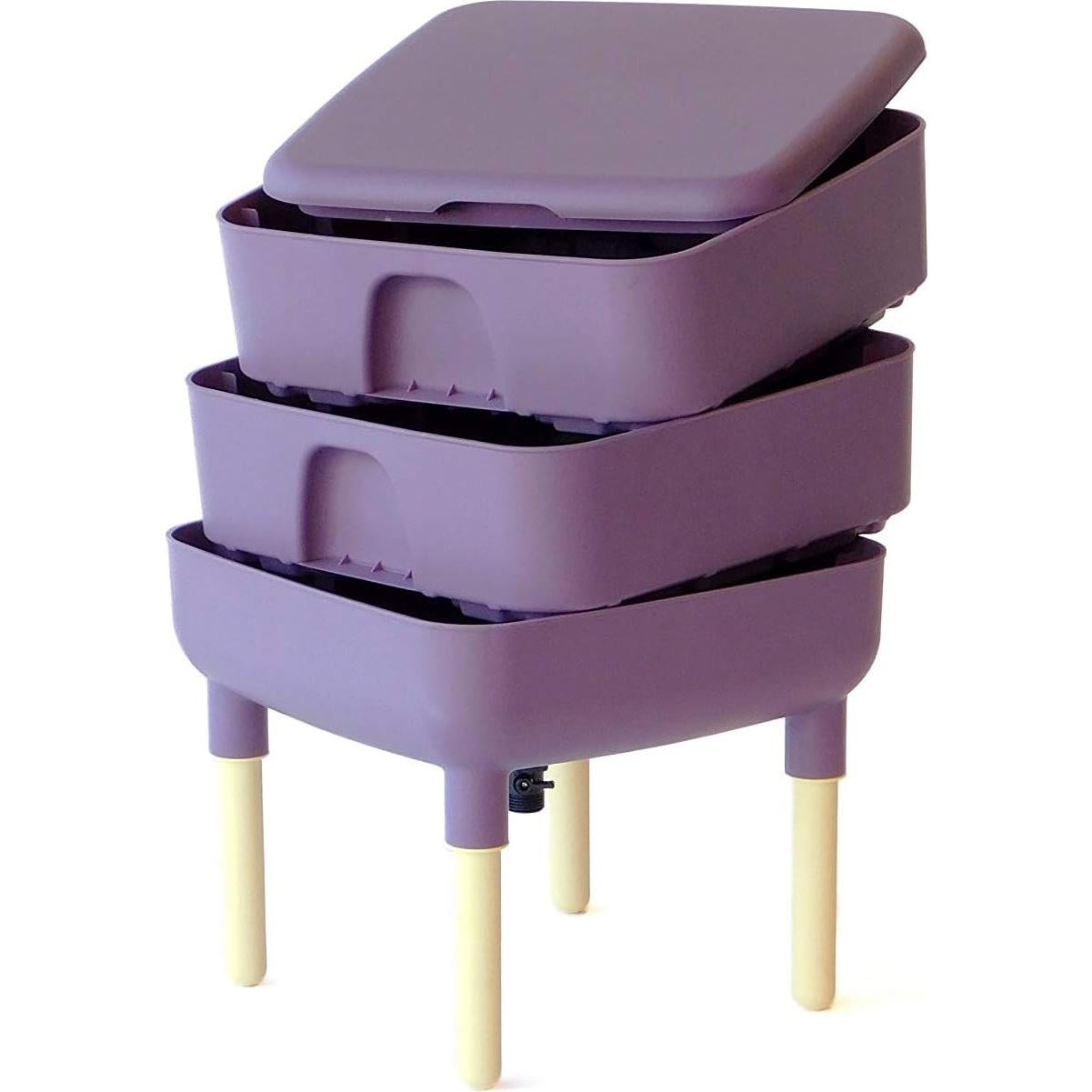 Vermicompostor FCMP Outdoor 2 Bandejas Ciruela 30L