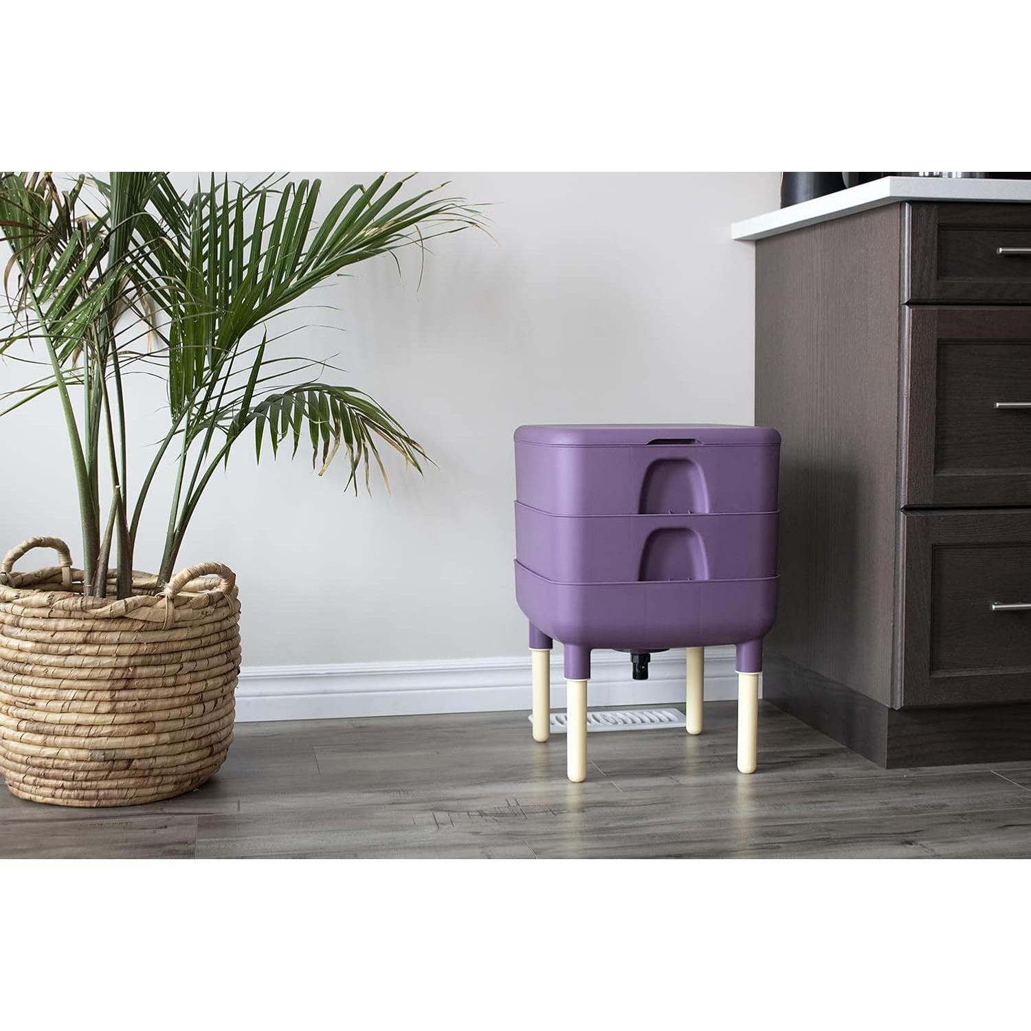 Vermicompostor FCMP Outdoor 2 Bandejas Ciruela 30L