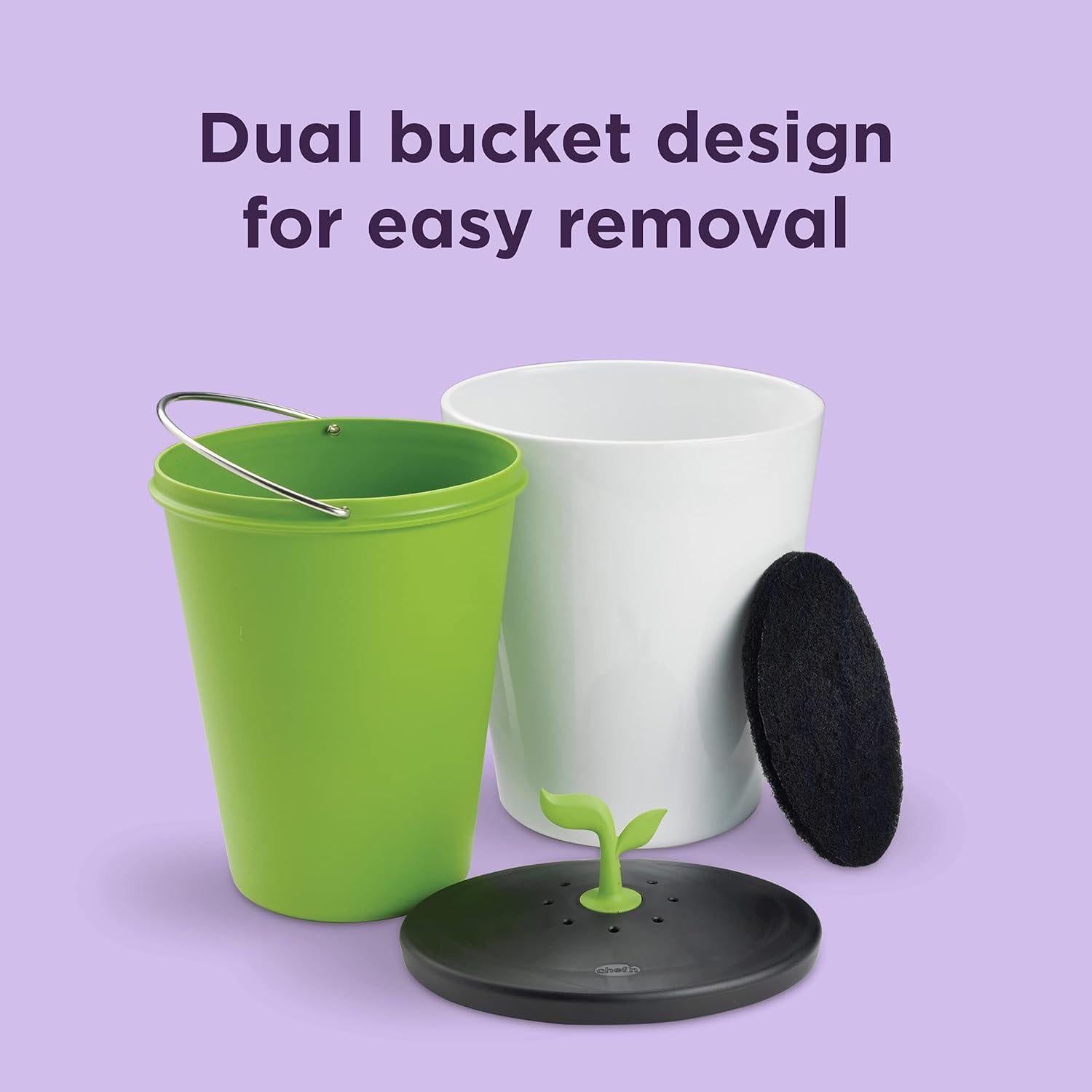 Contenedor de Compostaje Chef'n EcoCrock 3 Litros Cerámica