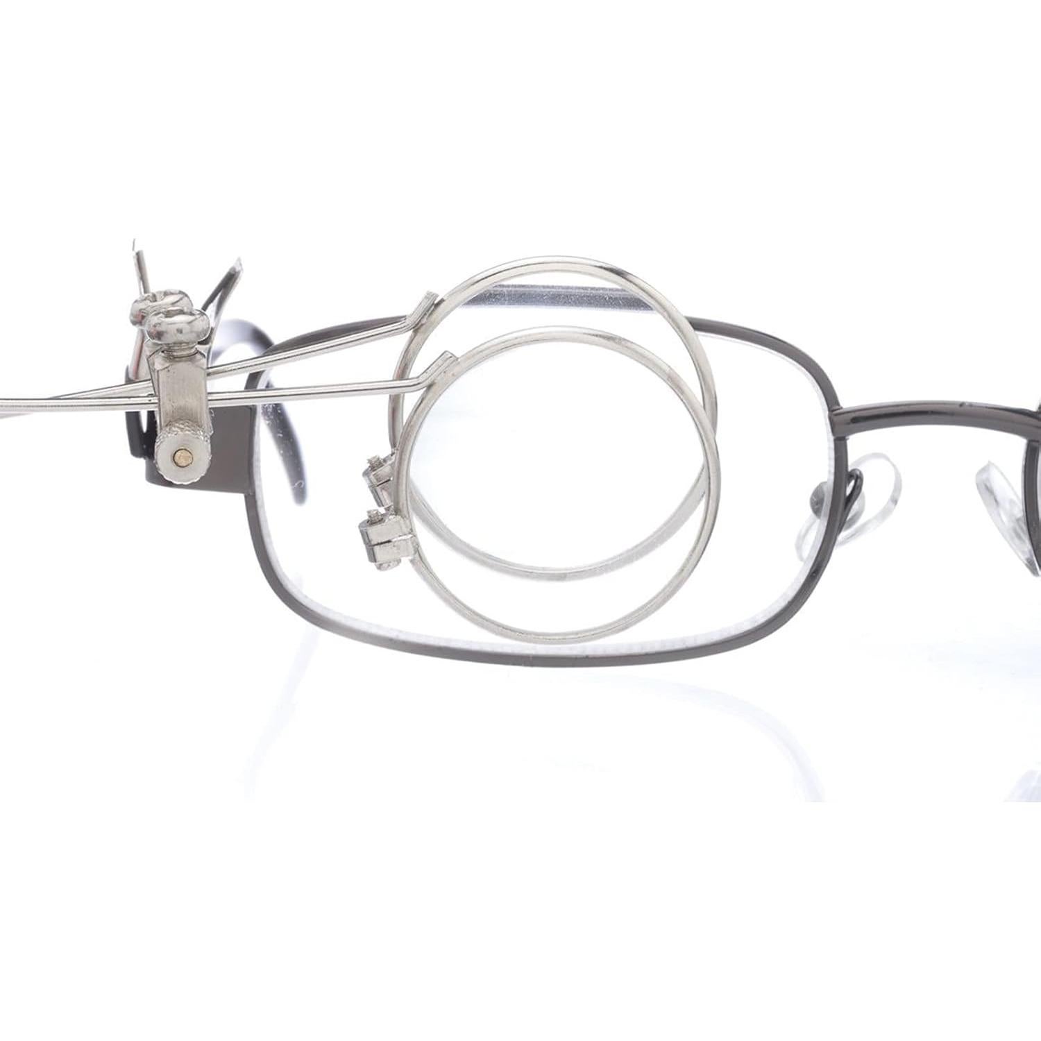 Lupa de Joyero TOSGMLOUS 10X Doble Ocular Clip Plata