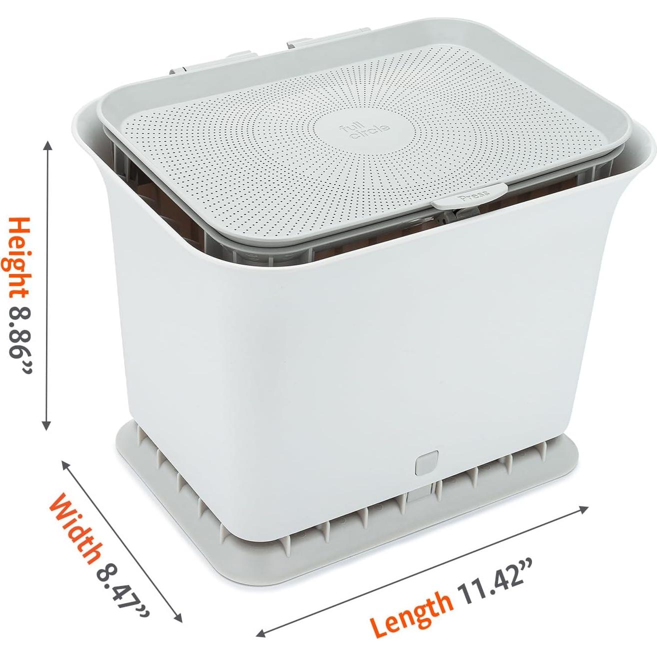 Contenedor de Compostaje Full Circle 5.68L Gris Sin Olores