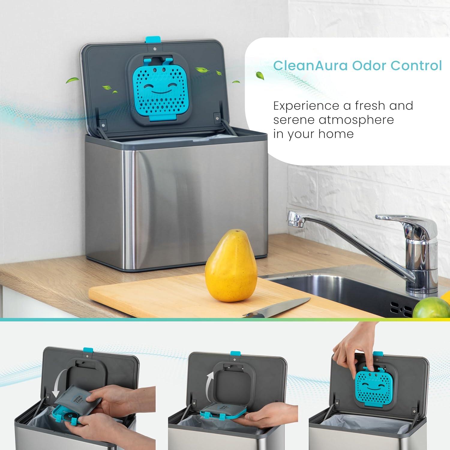 Contenedor de Compostaje Home Zone Living 5L Acero Inoxidable