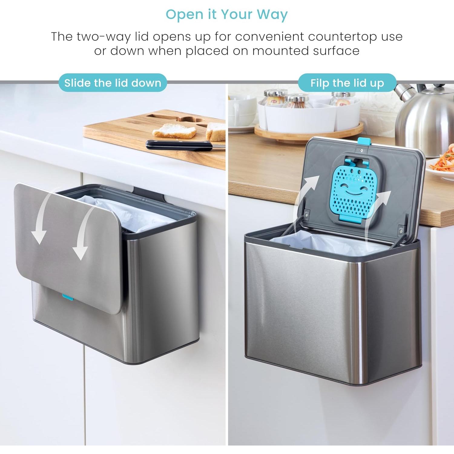 Contenedor de Compostaje Home Zone Living 5L Acero Inoxidable