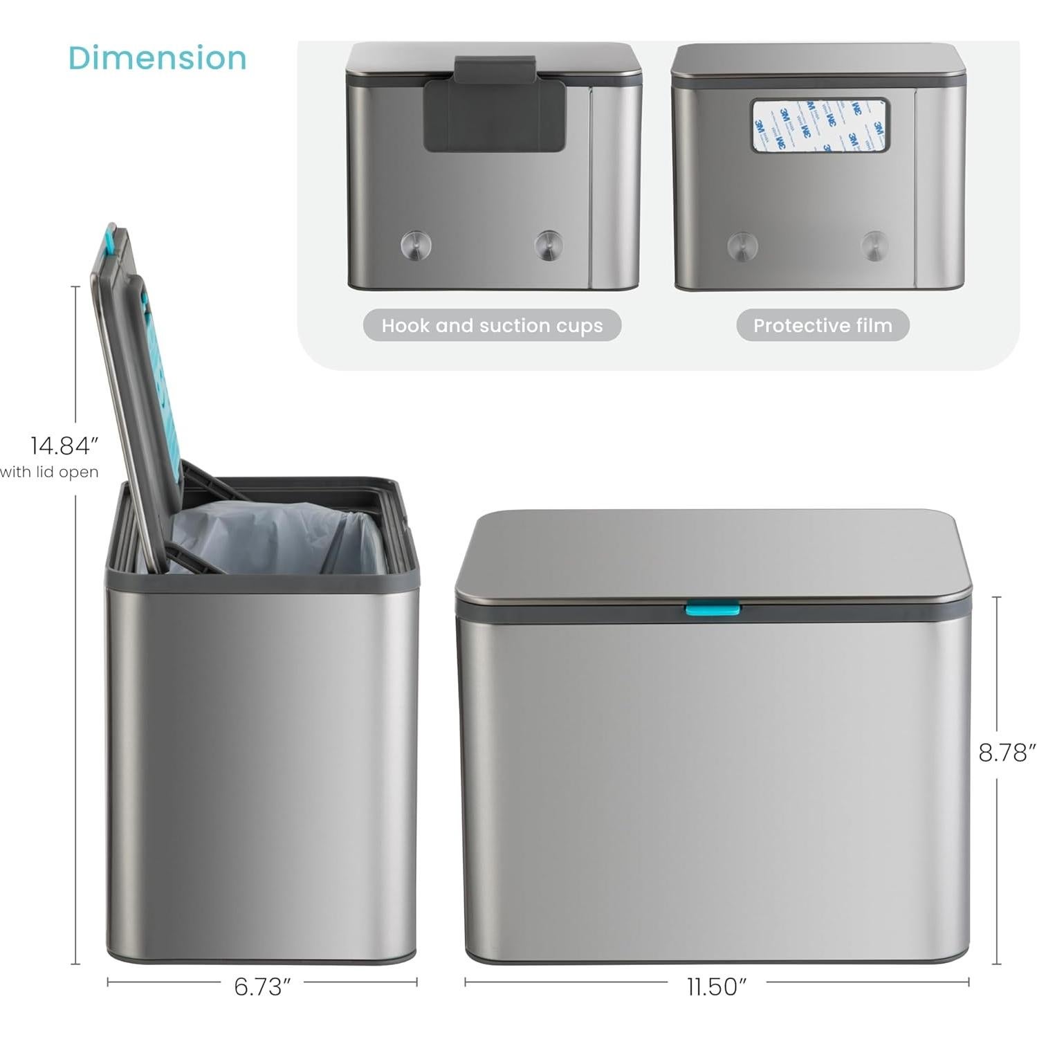 Contenedor de Compostaje Home Zone Living 5L Acero Inoxidable