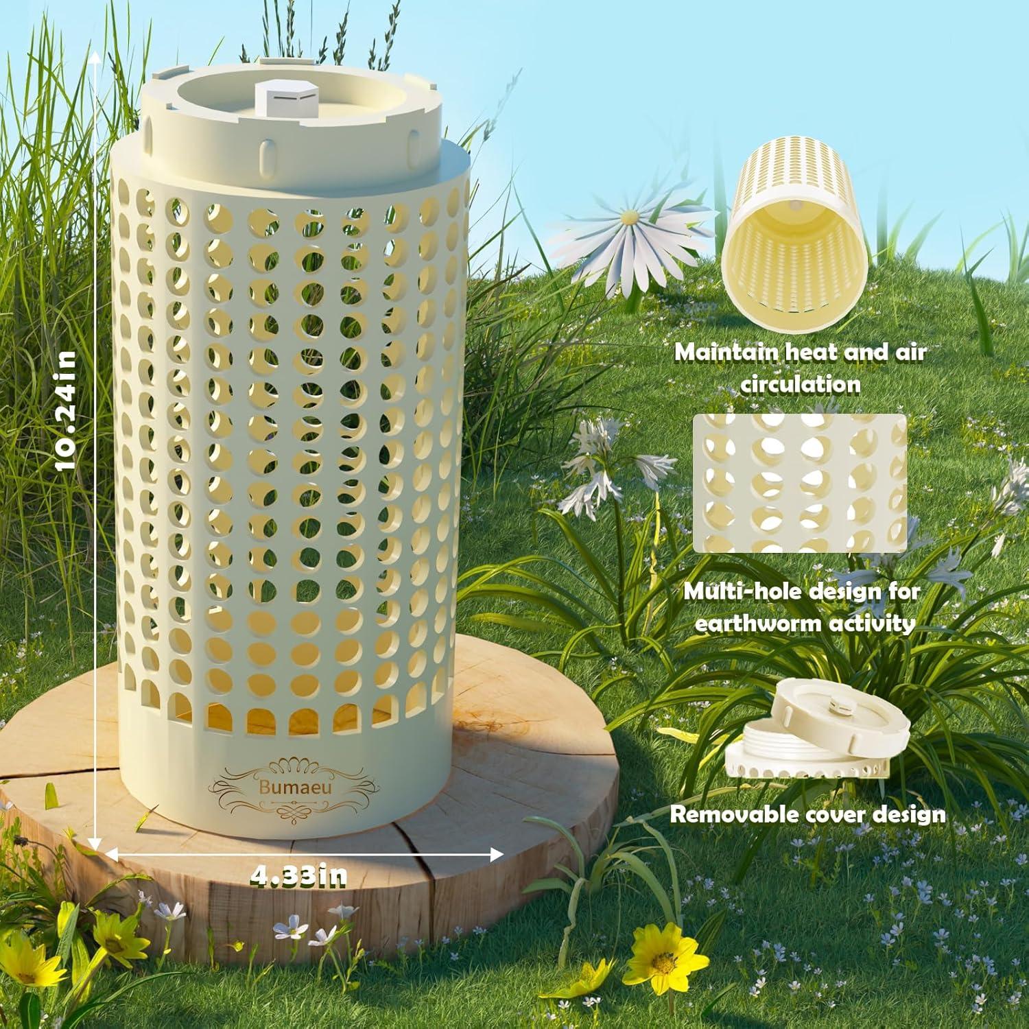 Contenedor de Vermicompostaje Bumaeu Blanco 0.18 kg Jardinería