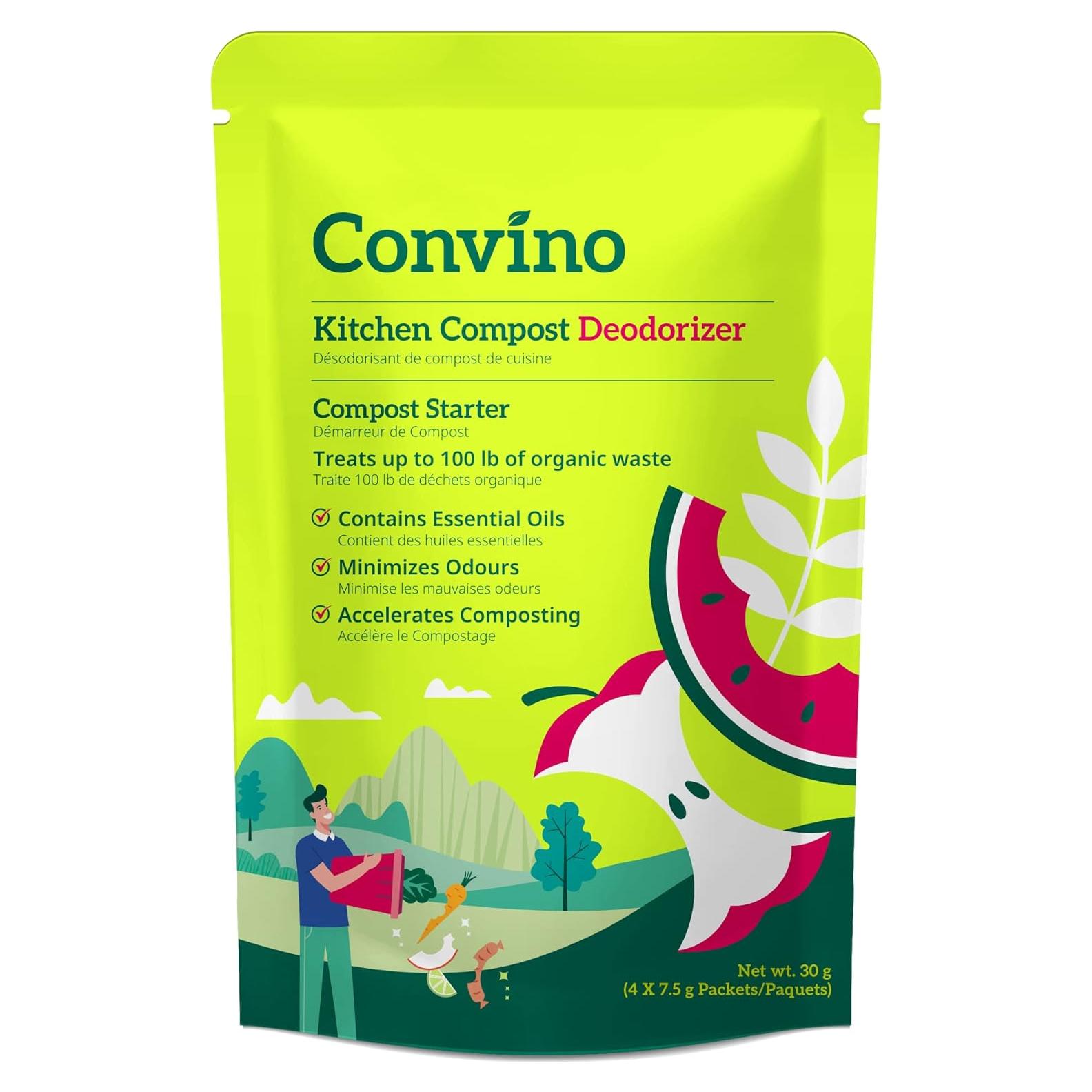 Iniciador de Compost Convino - 4 Sobres 25g - Reduce Olores