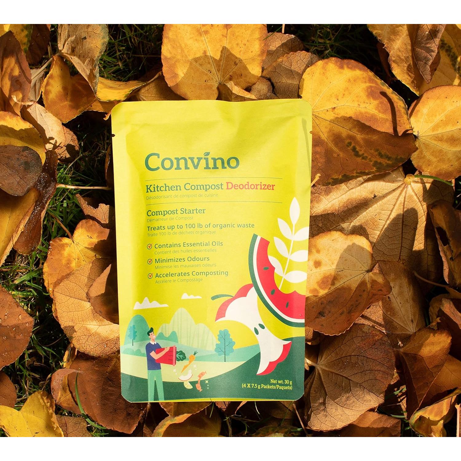 Iniciador de Compost Convino - 4 Sobres 25g - Reduce Olores