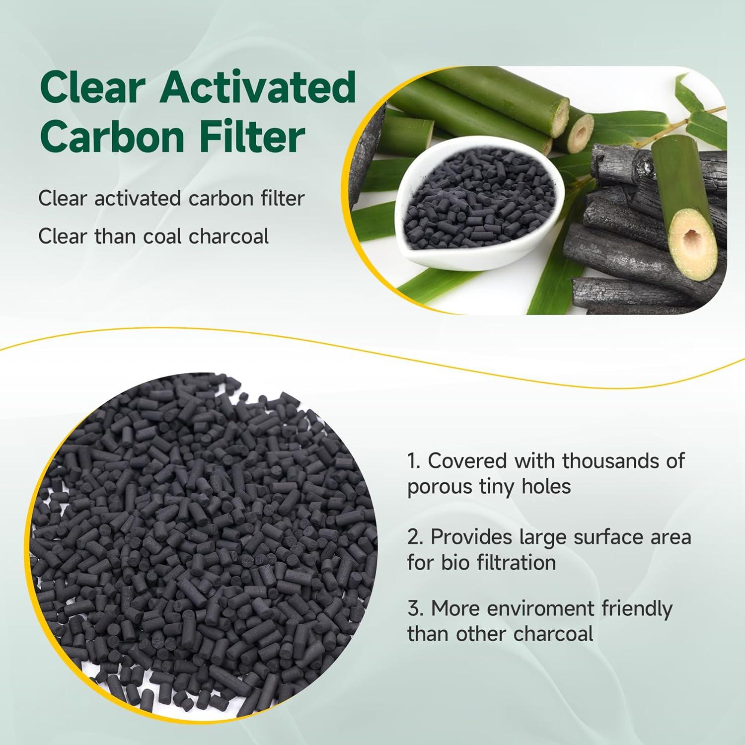 2 Paquetes 210g Filtros Carbón Activado FCFMY para Compostador