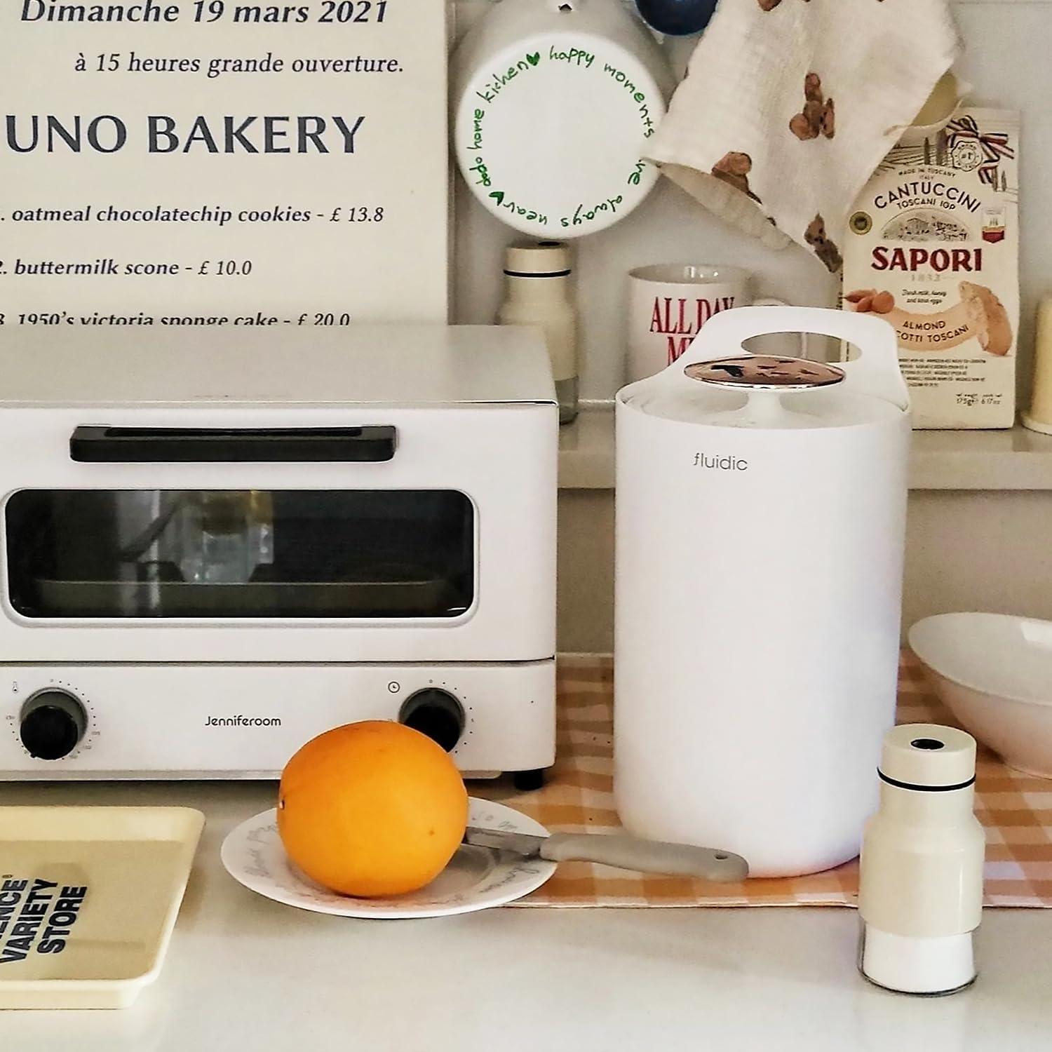 Cubo de Compostaje Carrotez 3L Blanco con Sello al Vacío