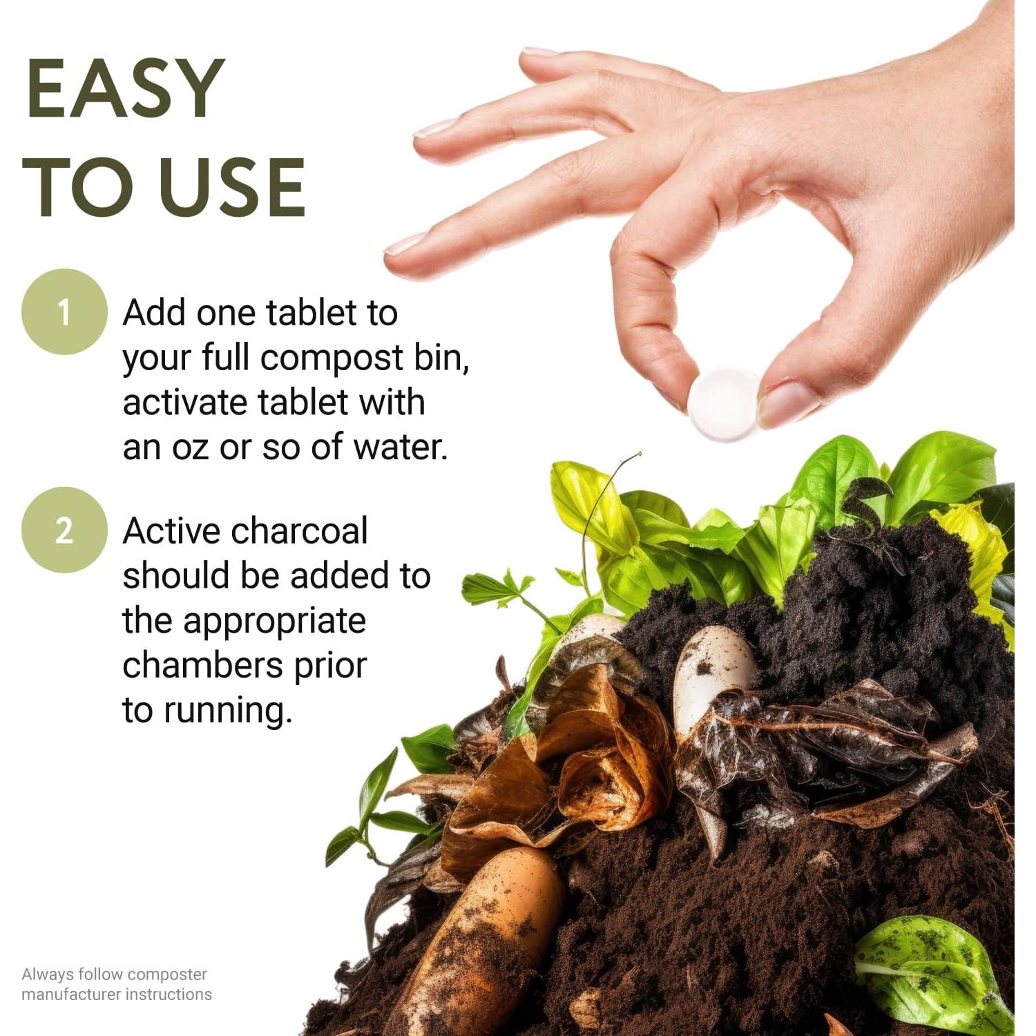 Juego de Compostaje Impresa para Lomi - 45 Tabletas + 2 Bolsas