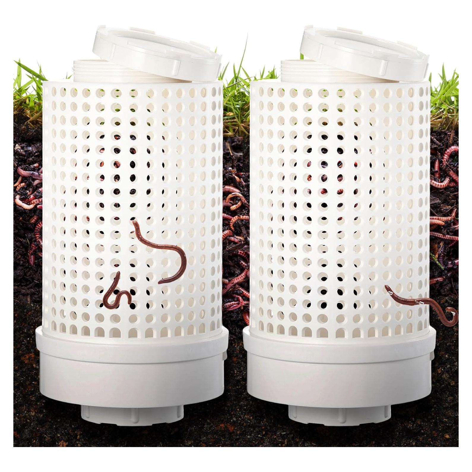 Compostador de Gusanos Blosssound 2 Pcs PVC 30x16x16 cm