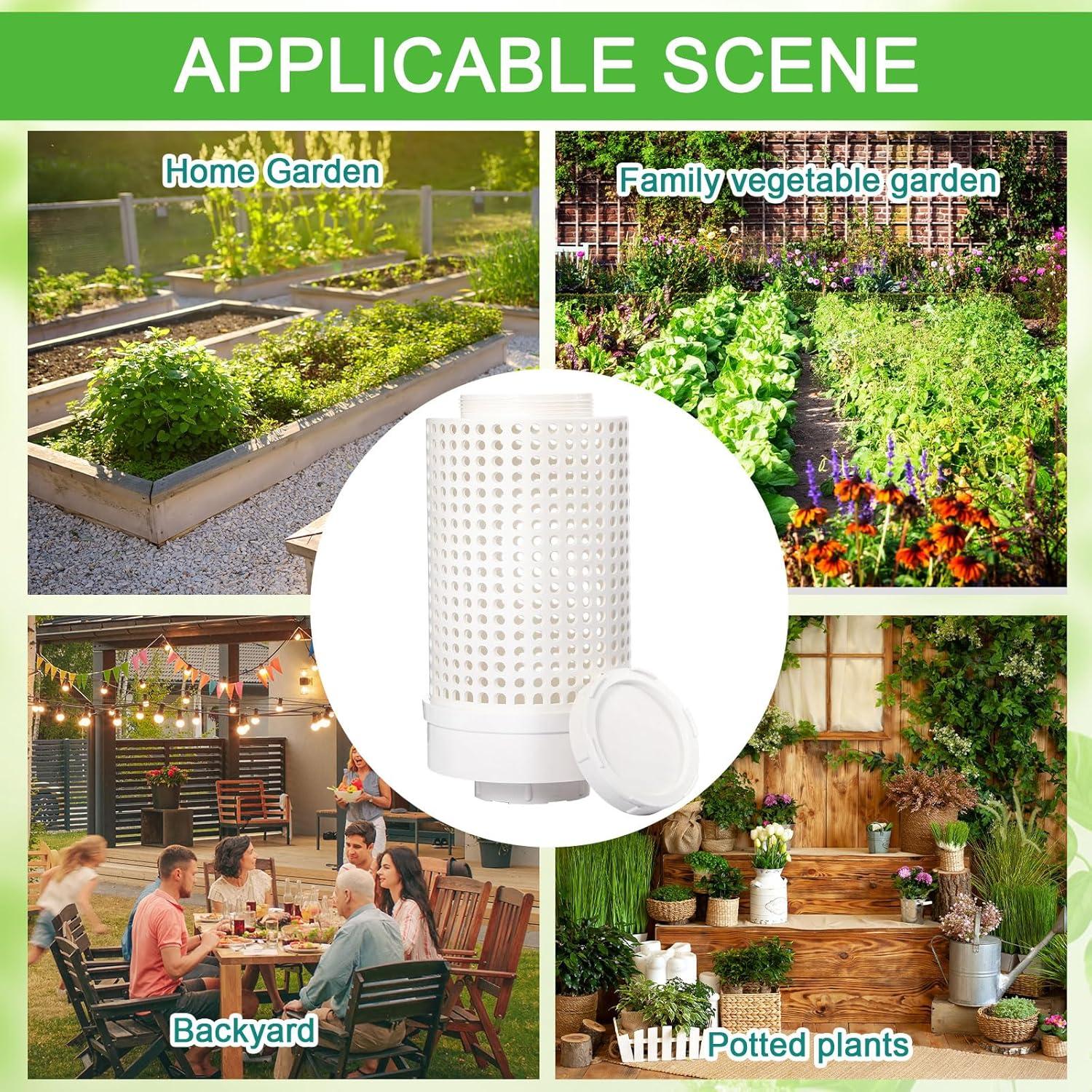 Compostador de Gusanos Blosssound 2 Pcs PVC 30x16x16 cm