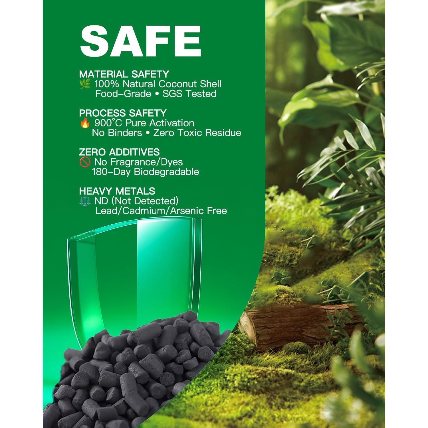 Recarga Filtro Carbón Activado Salipt 1.2 kg para Compostor