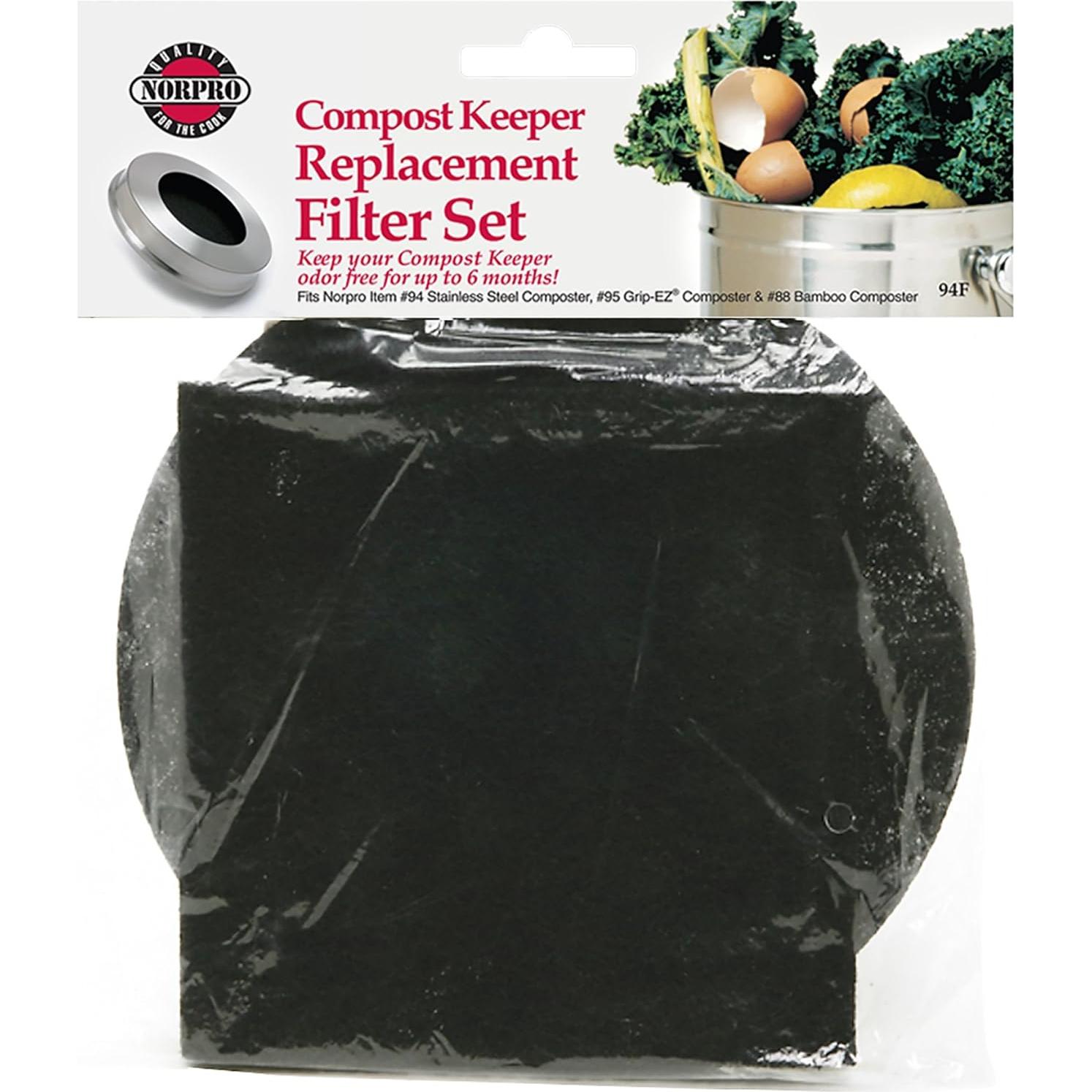 Juego de Filtros de Reemplazo Norpro 94F para Compostador