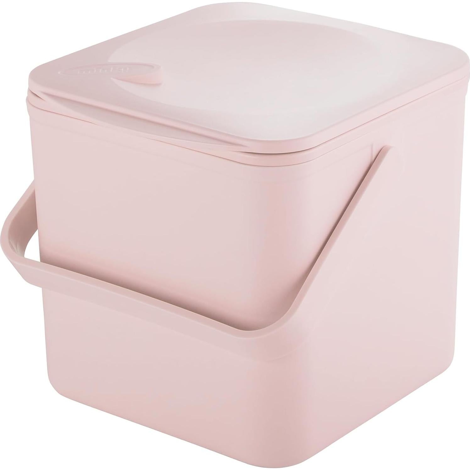 Caddy de Compostaje Minky Homecare 3.5L Rosa Polvoriento