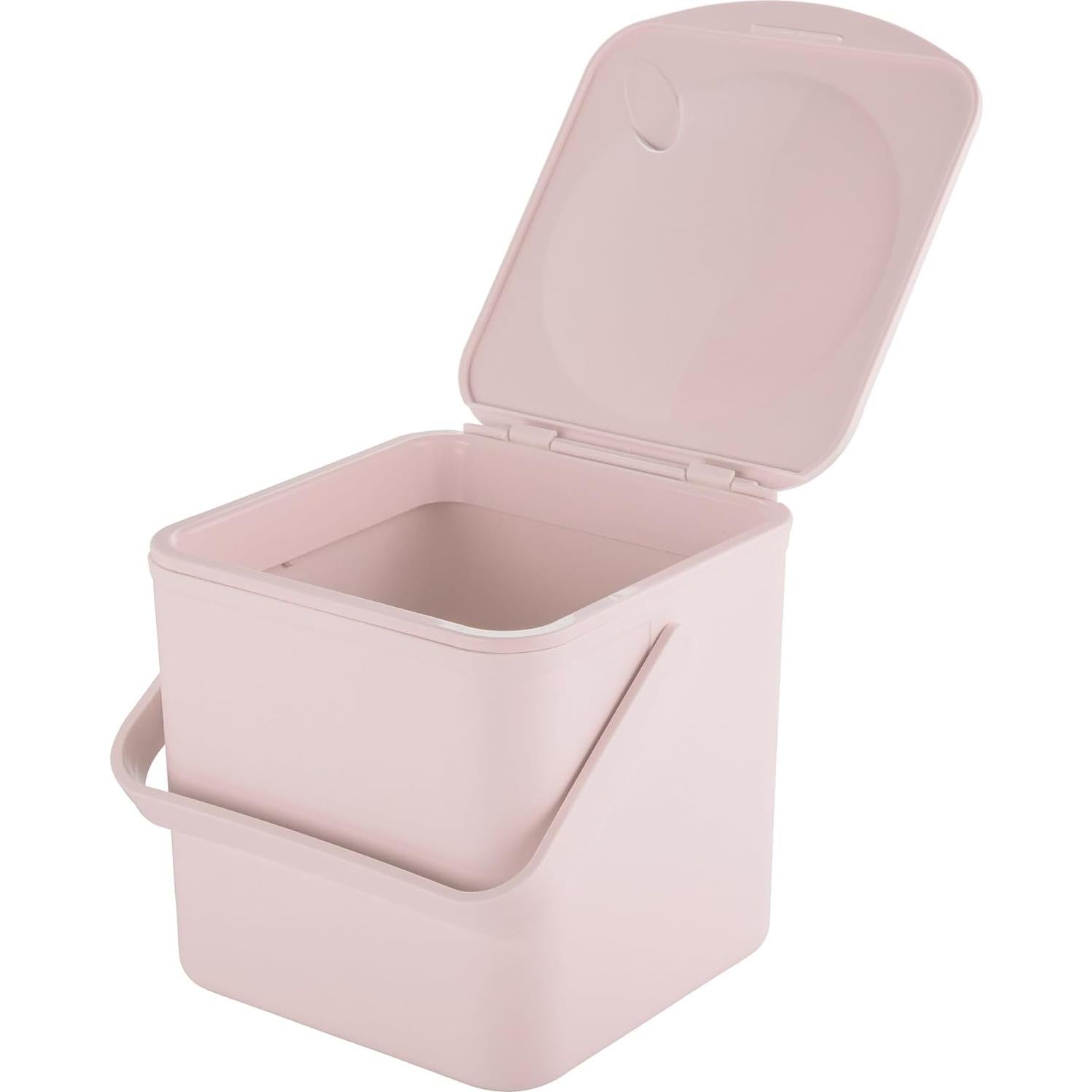 Caddy de Compostaje Minky Homecare 3.5L Rosa Polvoriento