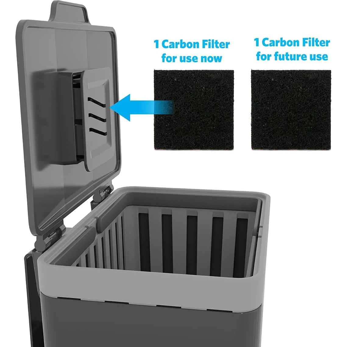 Cubo de Compostaje Glad 5.7L con Filtros y Canasta Removible