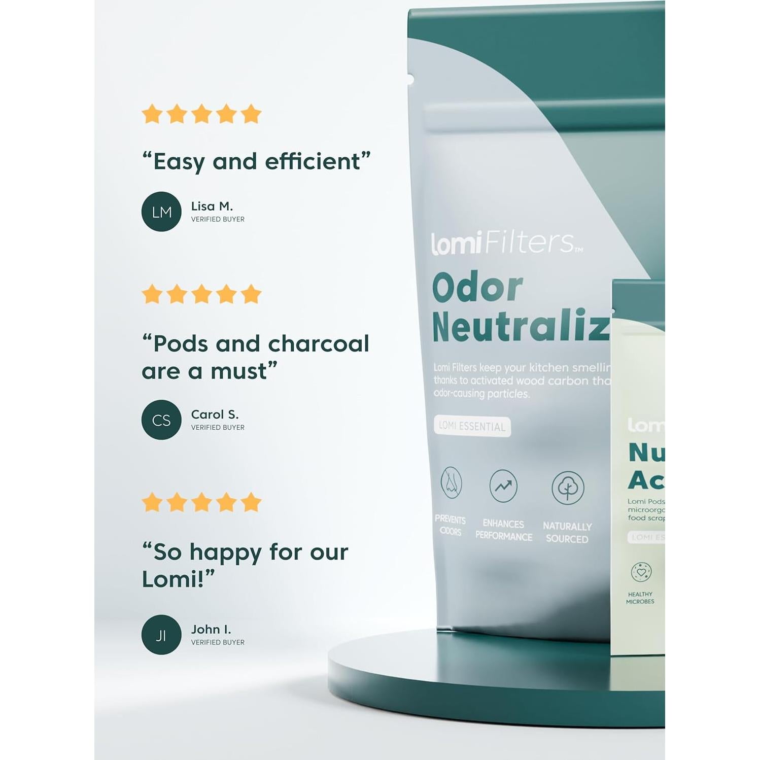 Filtros de Carbón Activado Lomi - 45 Ciclos - Frescura